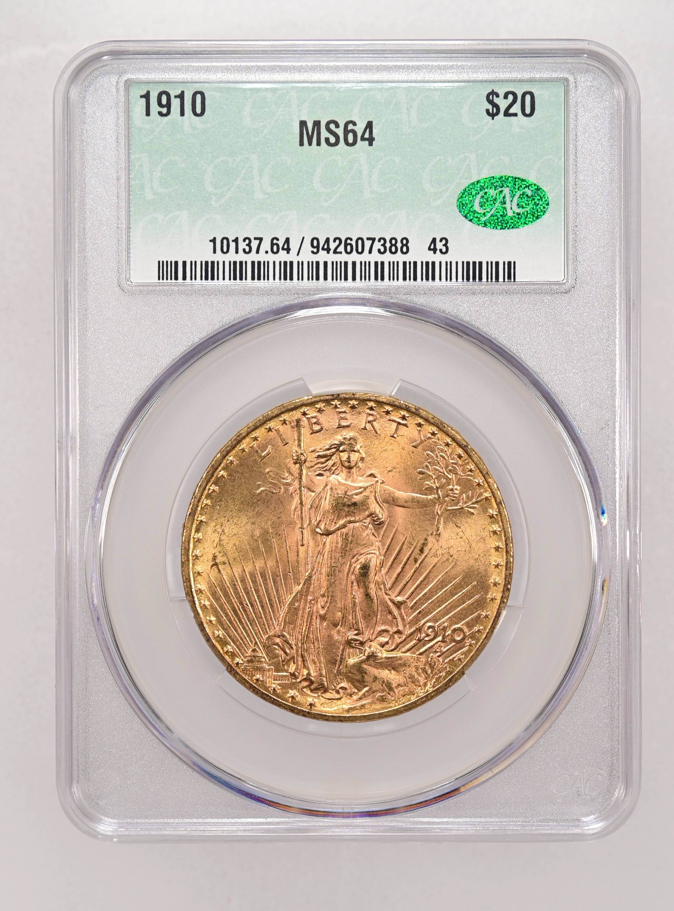 1910 $20 MS
