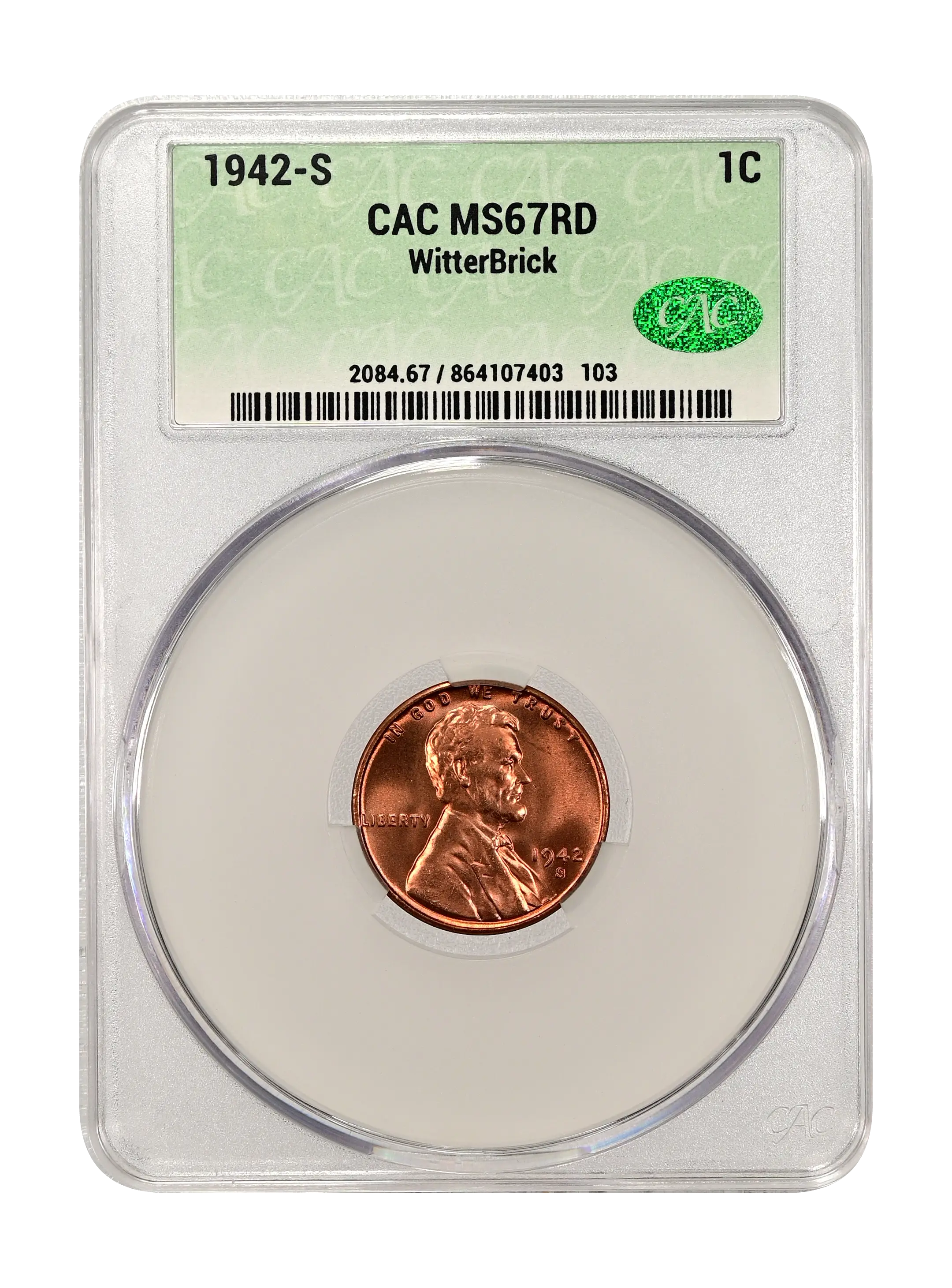 1942-S 1c MS RD