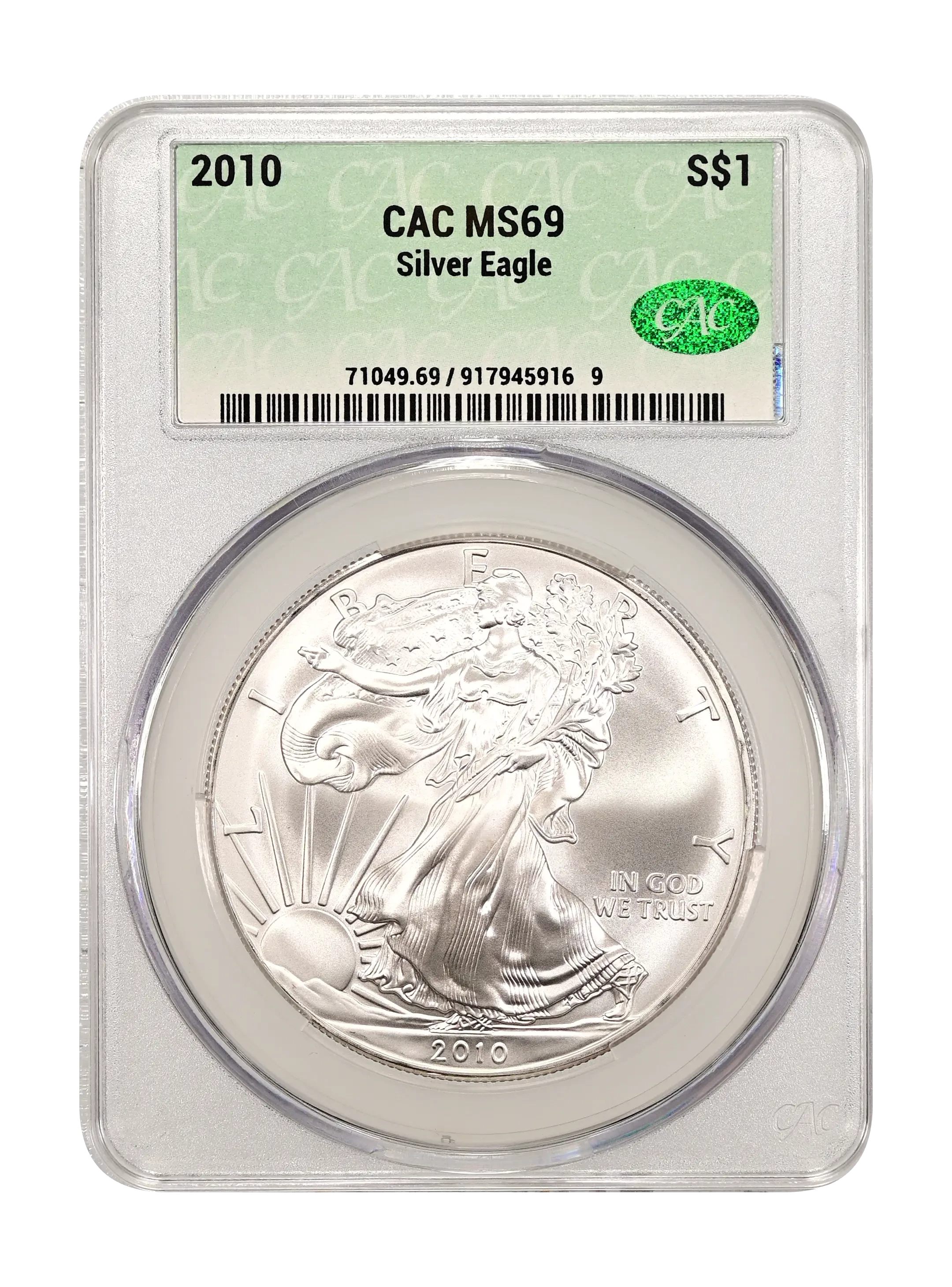 1オンス銀貨　イーグル銀貨2010年NGC MS70 1オンス銀貨 イーグル銀貨2010年NGC MS70 - メルカリ