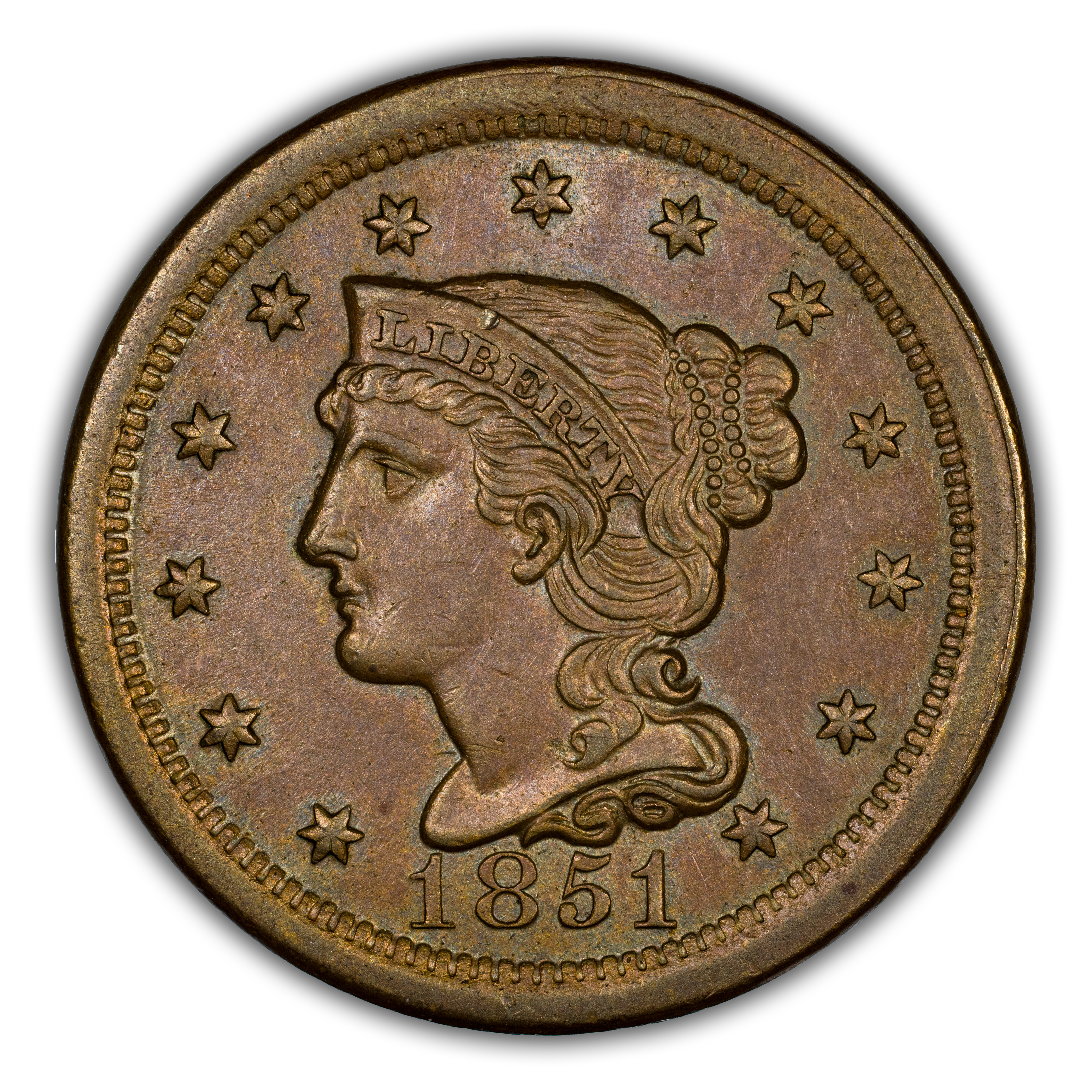1851 1c N-39 MS BN