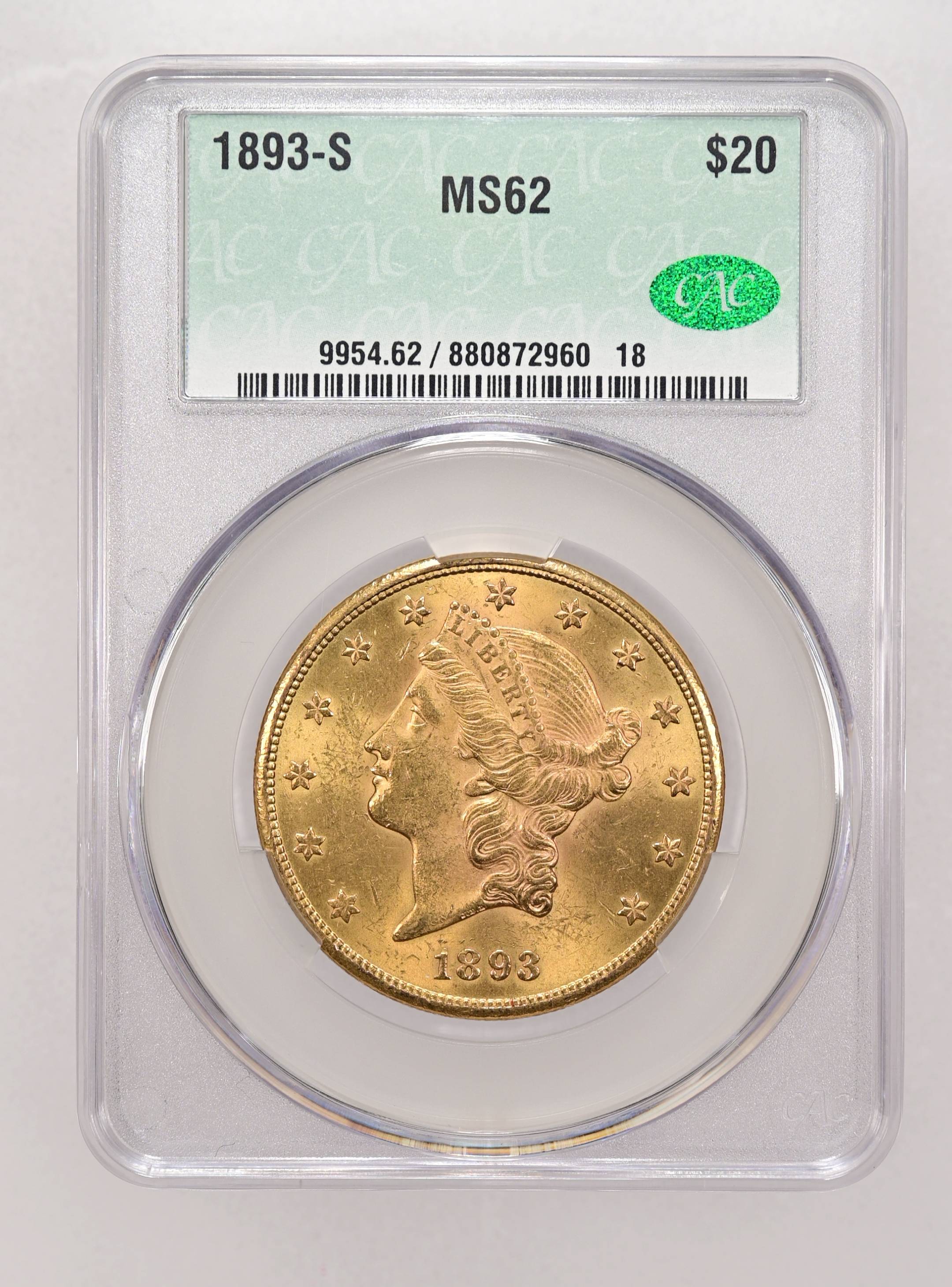 1893-S $20 MS