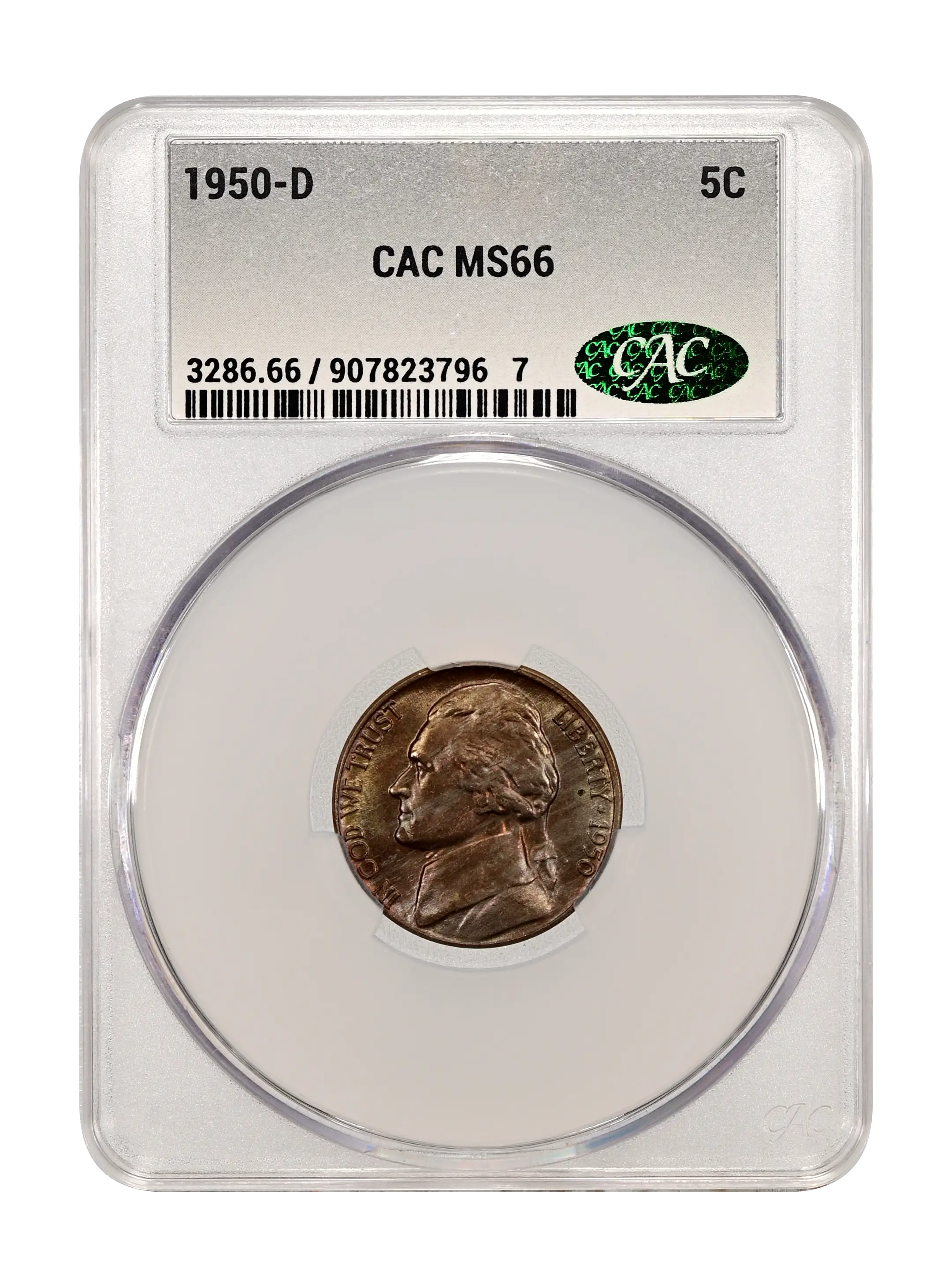 1950-D 5c MS