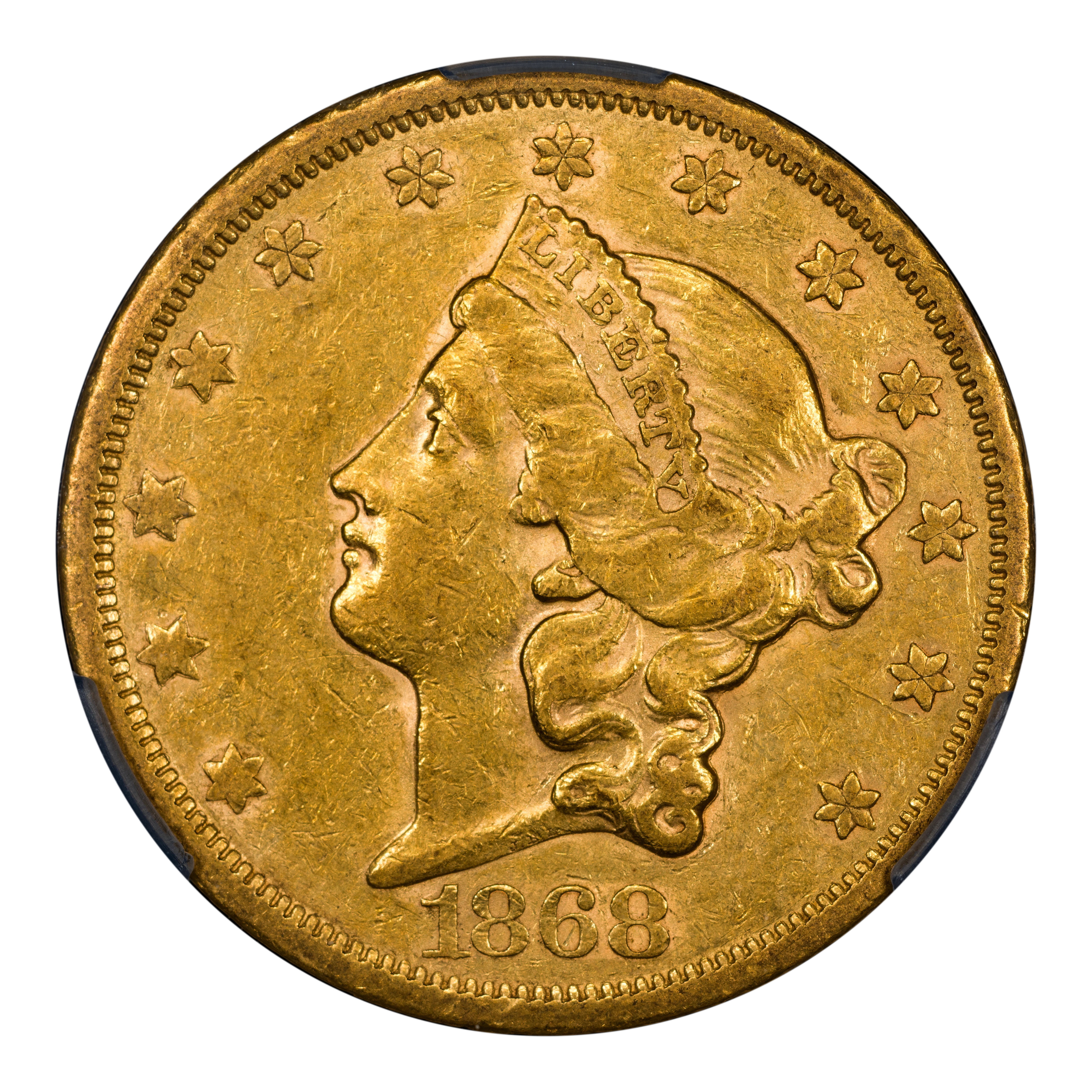 1868-S $20 MS