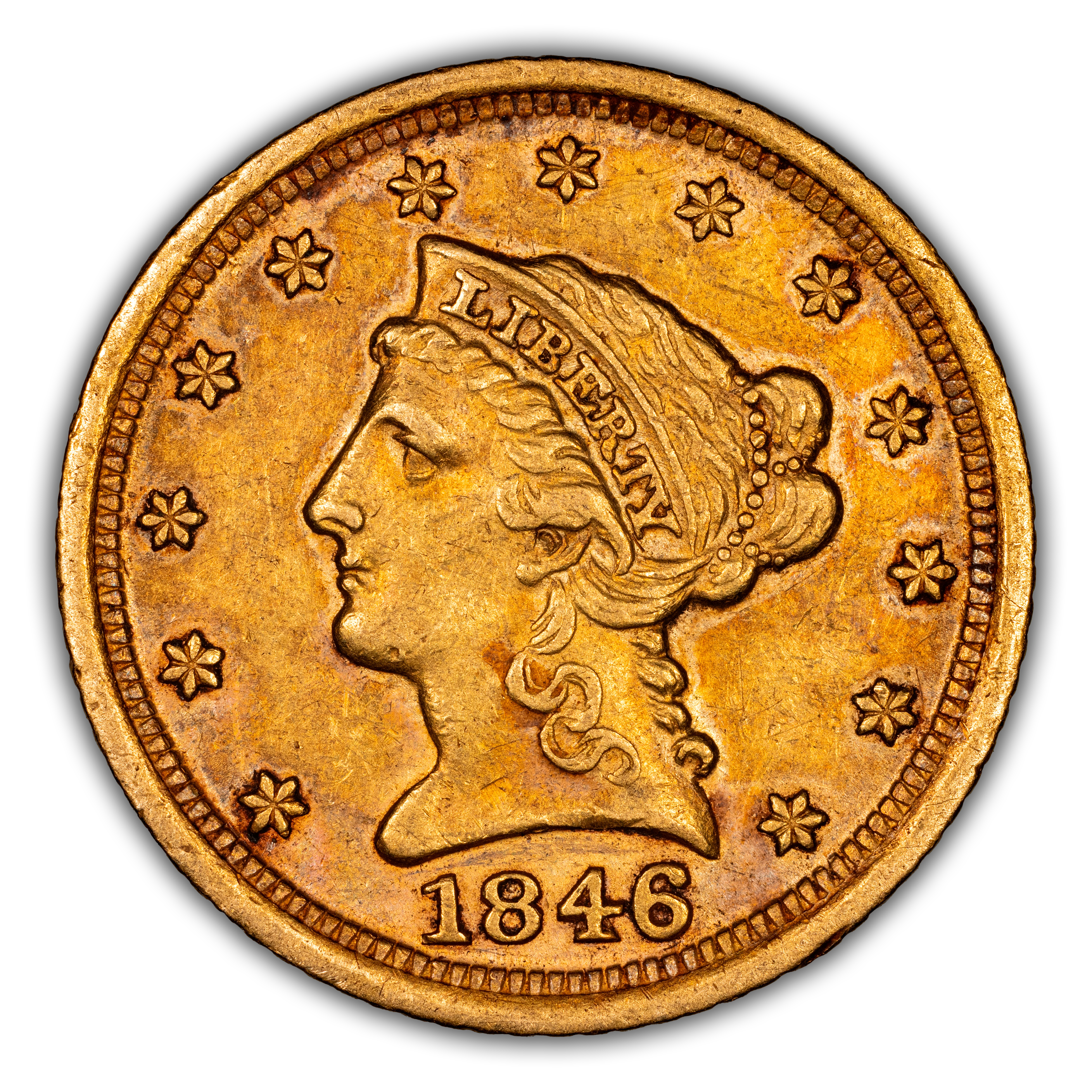 1846-D $2 1/2 MS