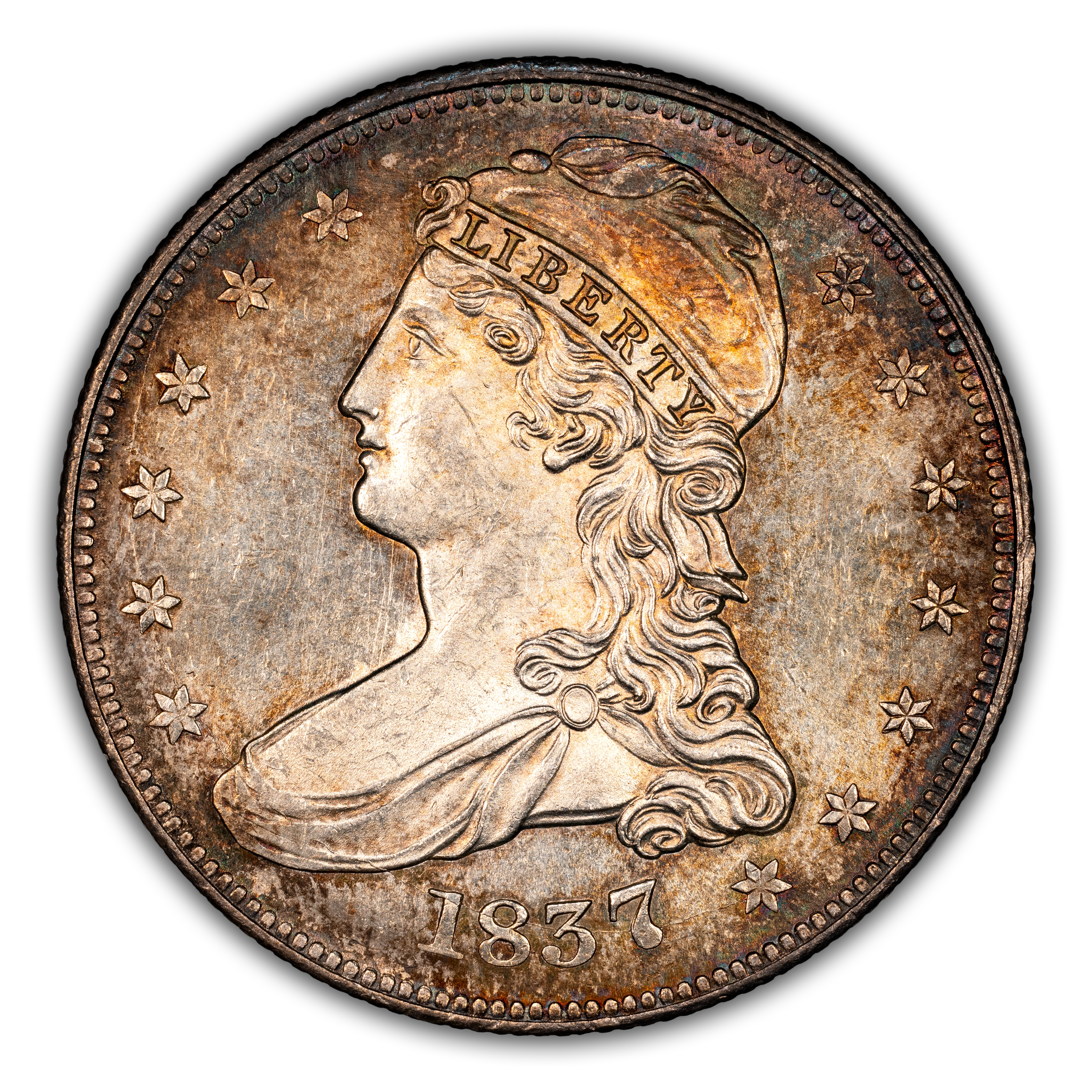 1837 50c Reeded Edge, GR-14 MS