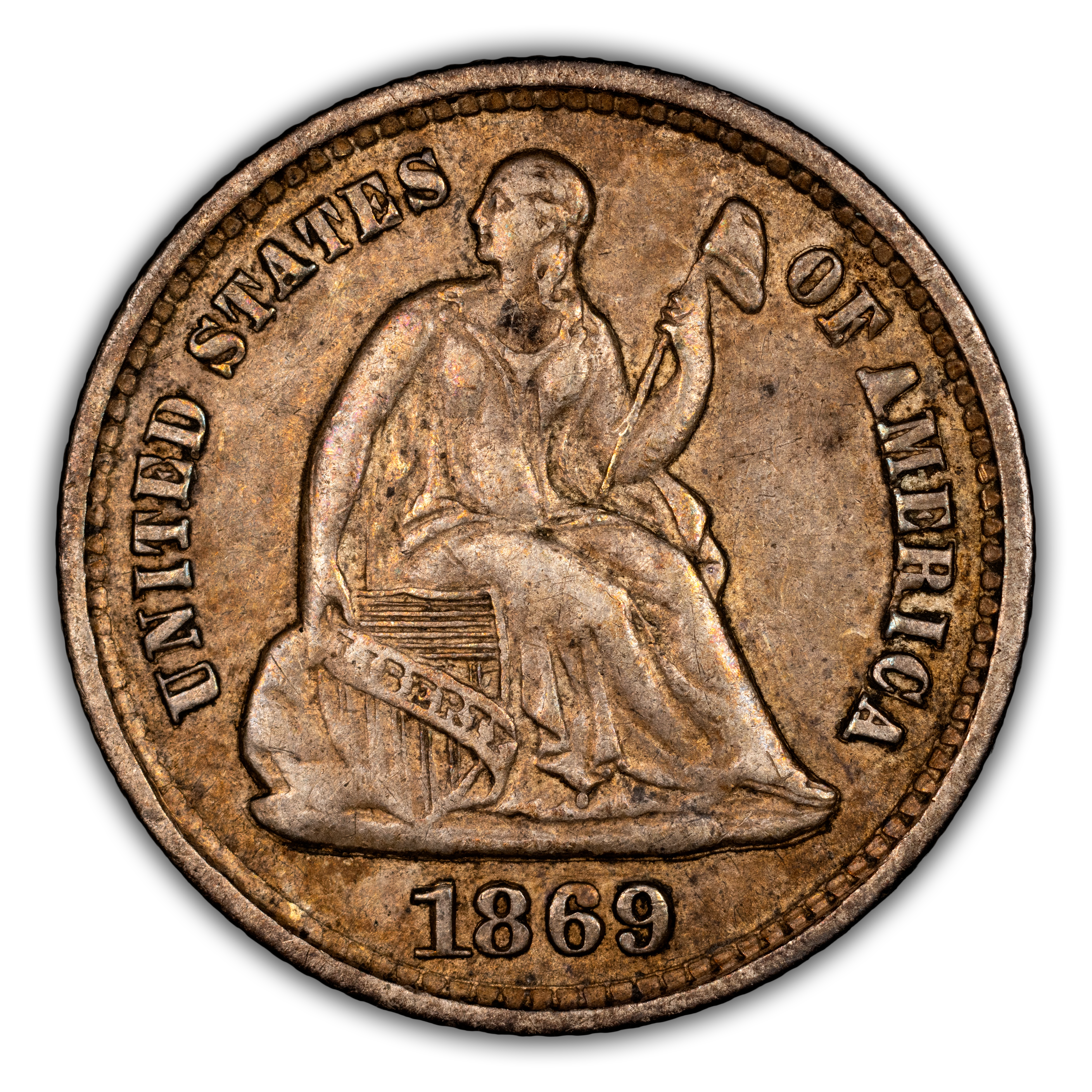1869-S H10c MS