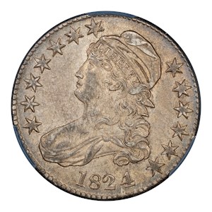 アメリカ1836年 50Cents 銀貨 キャップバスト 1809-1836 50 Cents Silver Capped Bust Fine | GovMint.com