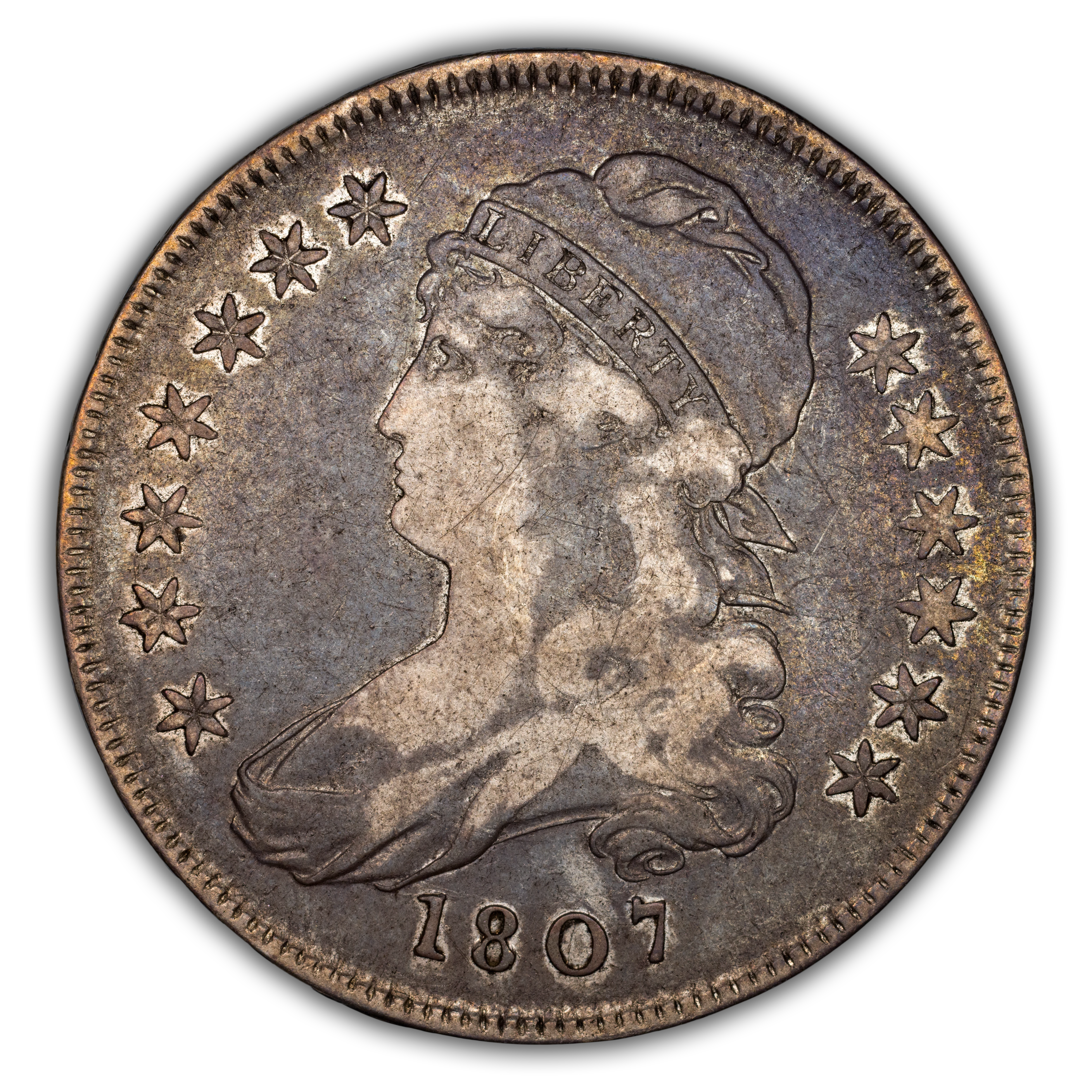 1807 50c Capped Bust, Small Stars MS