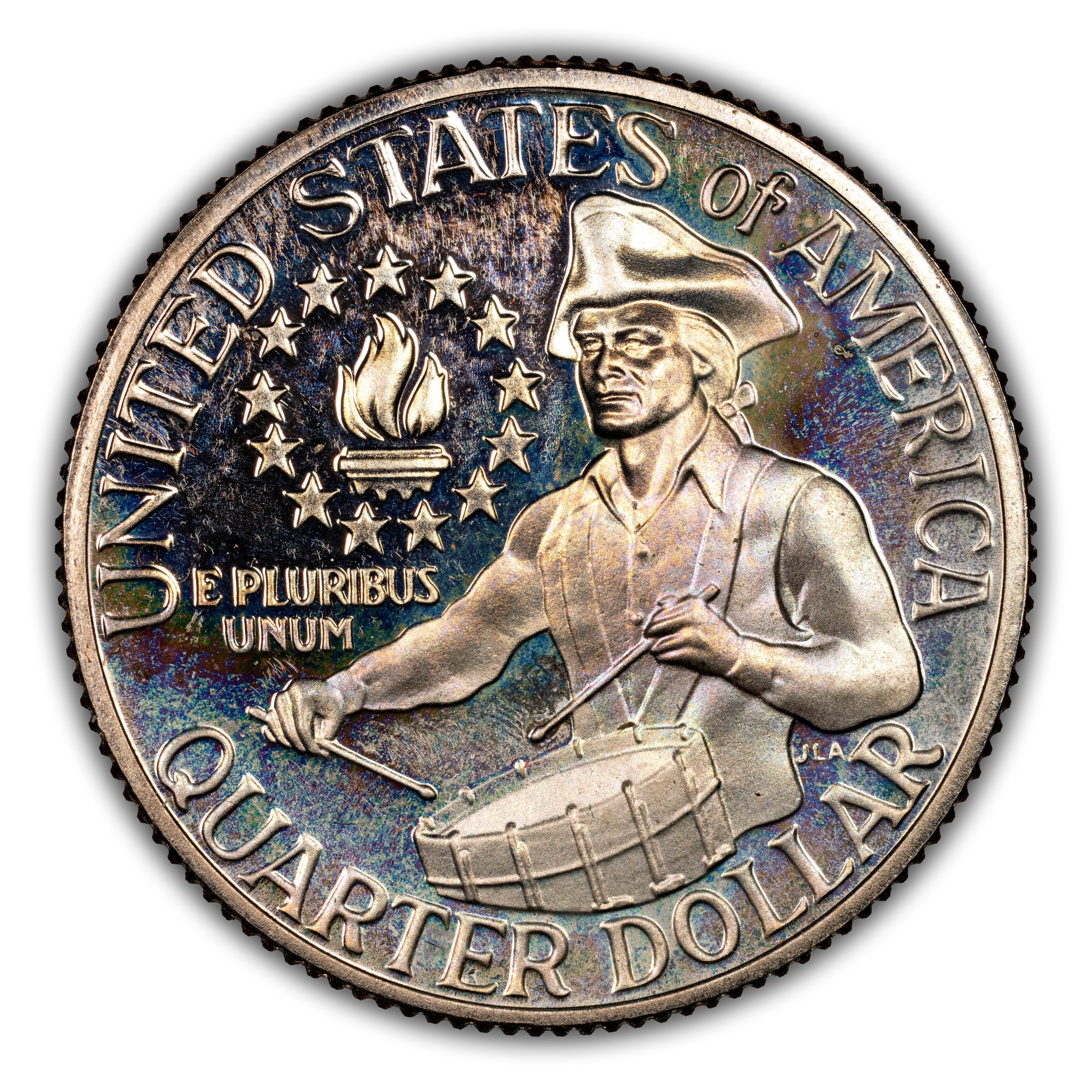 1976-S 25c Silver PR CAM