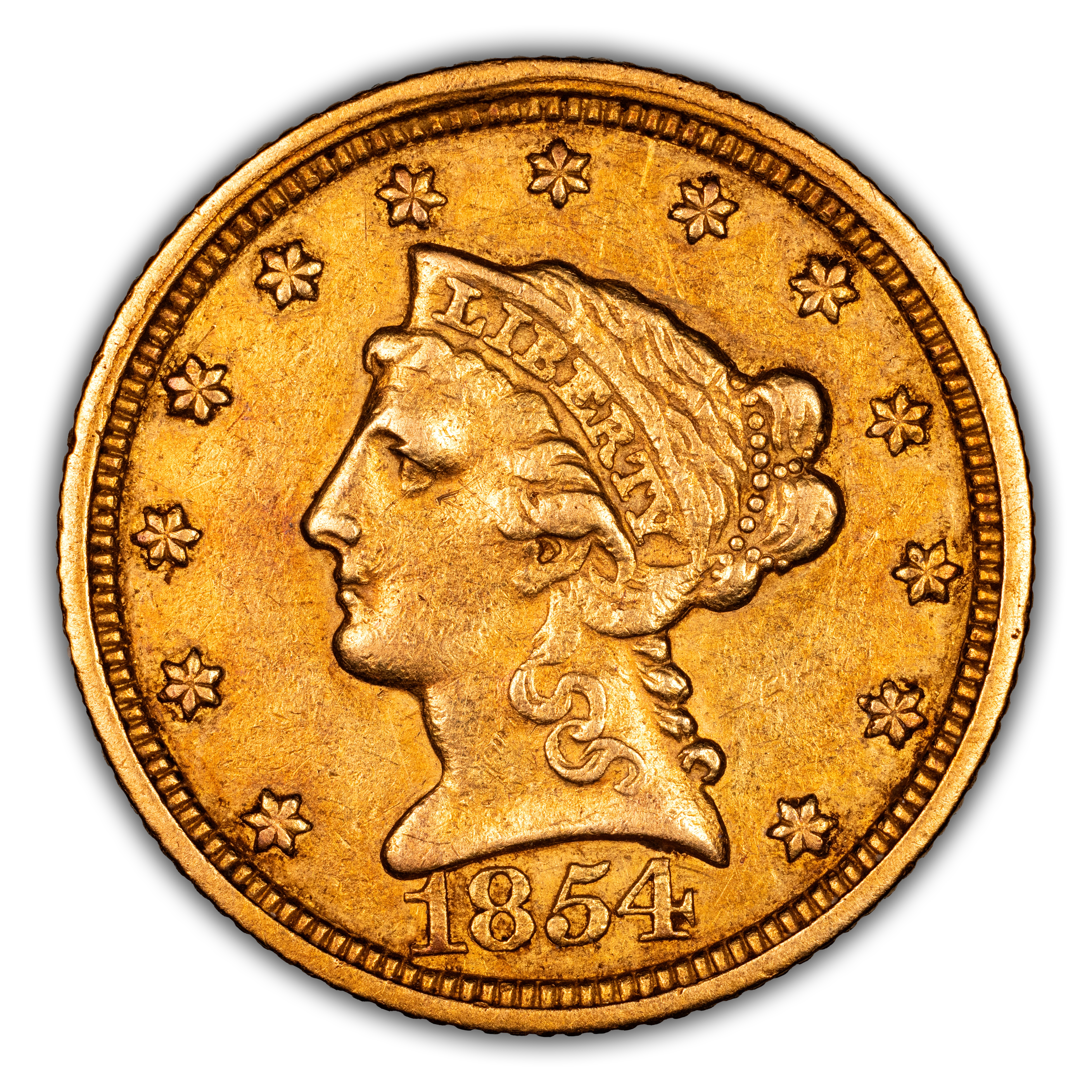 1854-C $2 1/2 MS