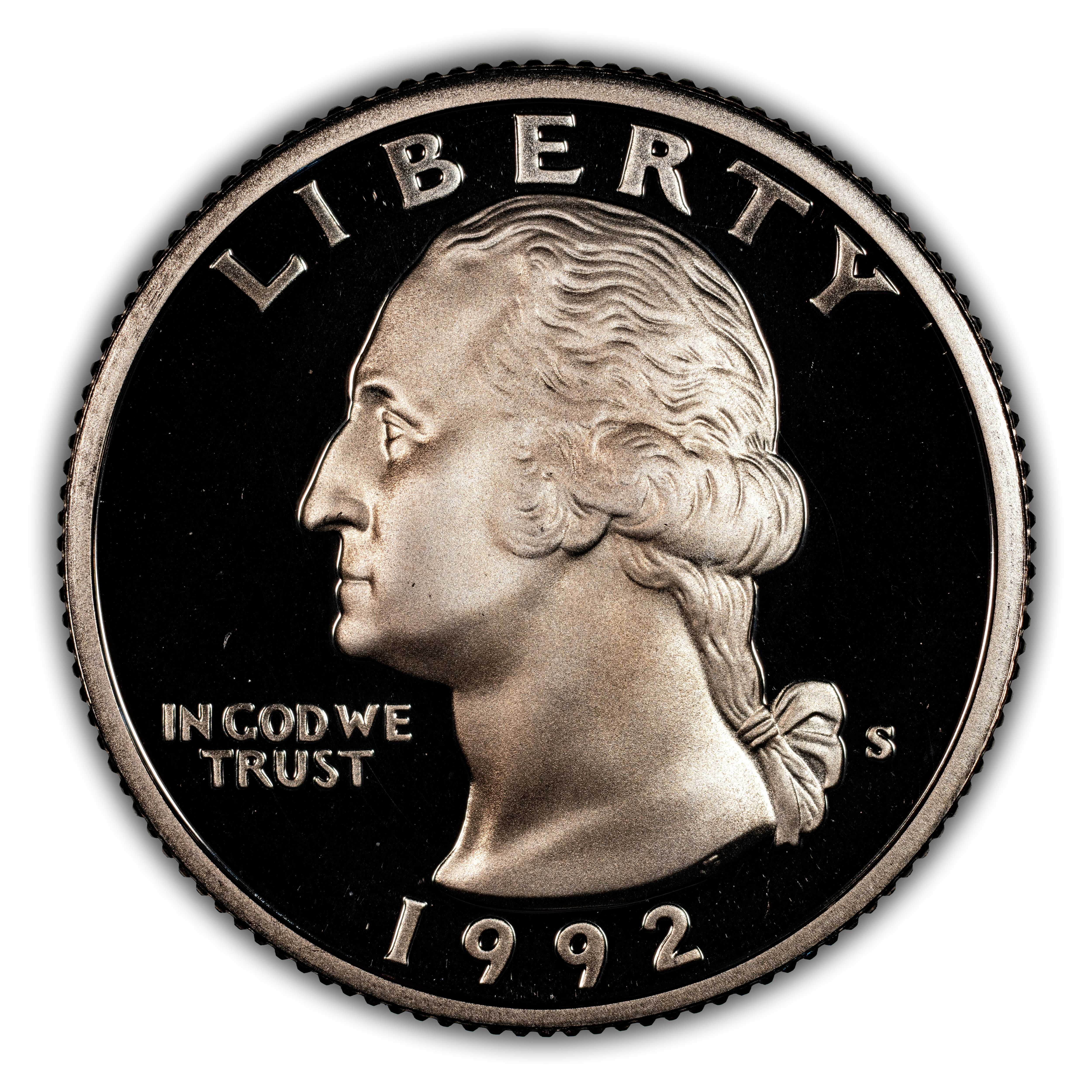 1992-S 25c Silver PR DCAM