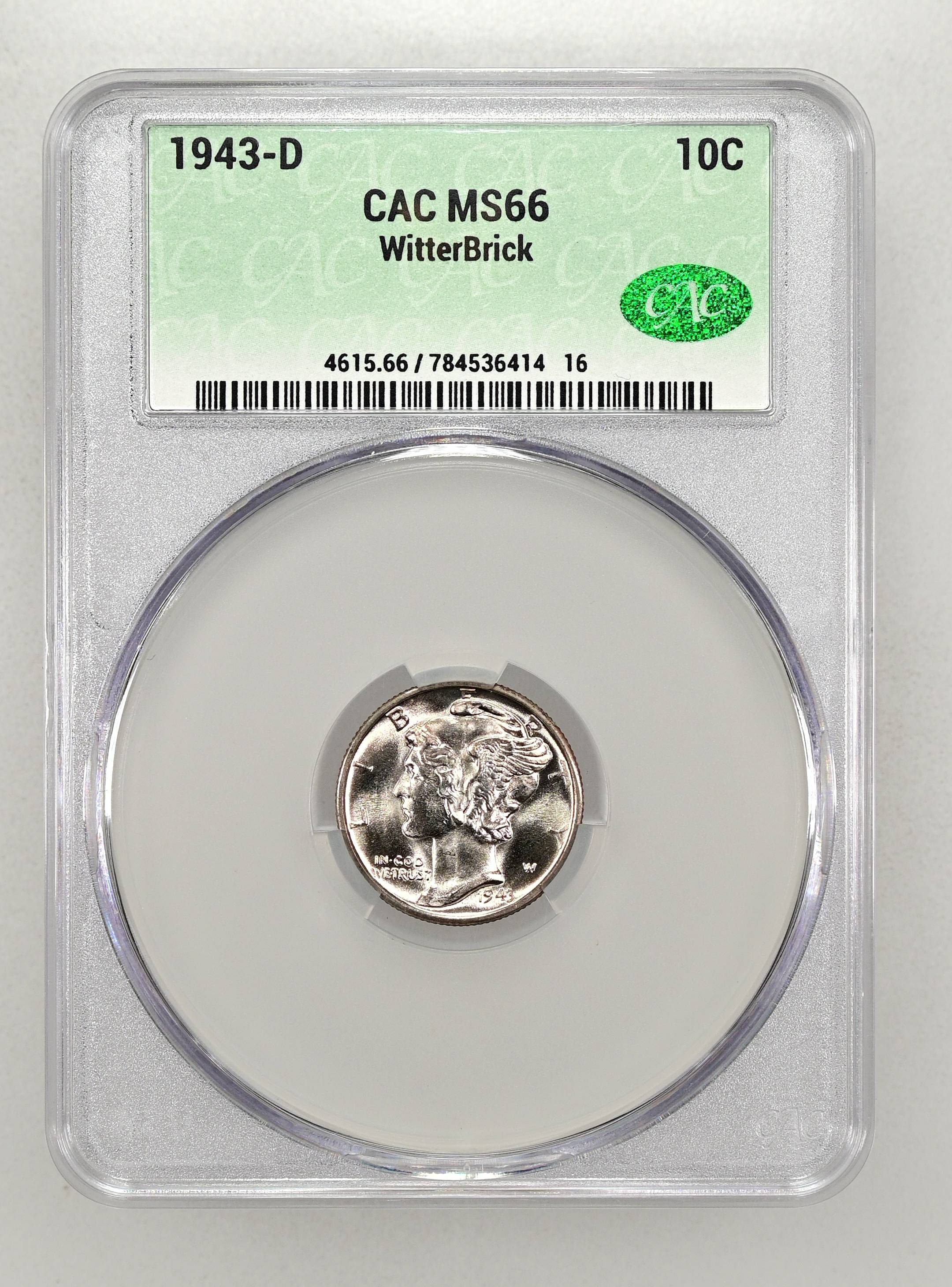1943-D 10c MS