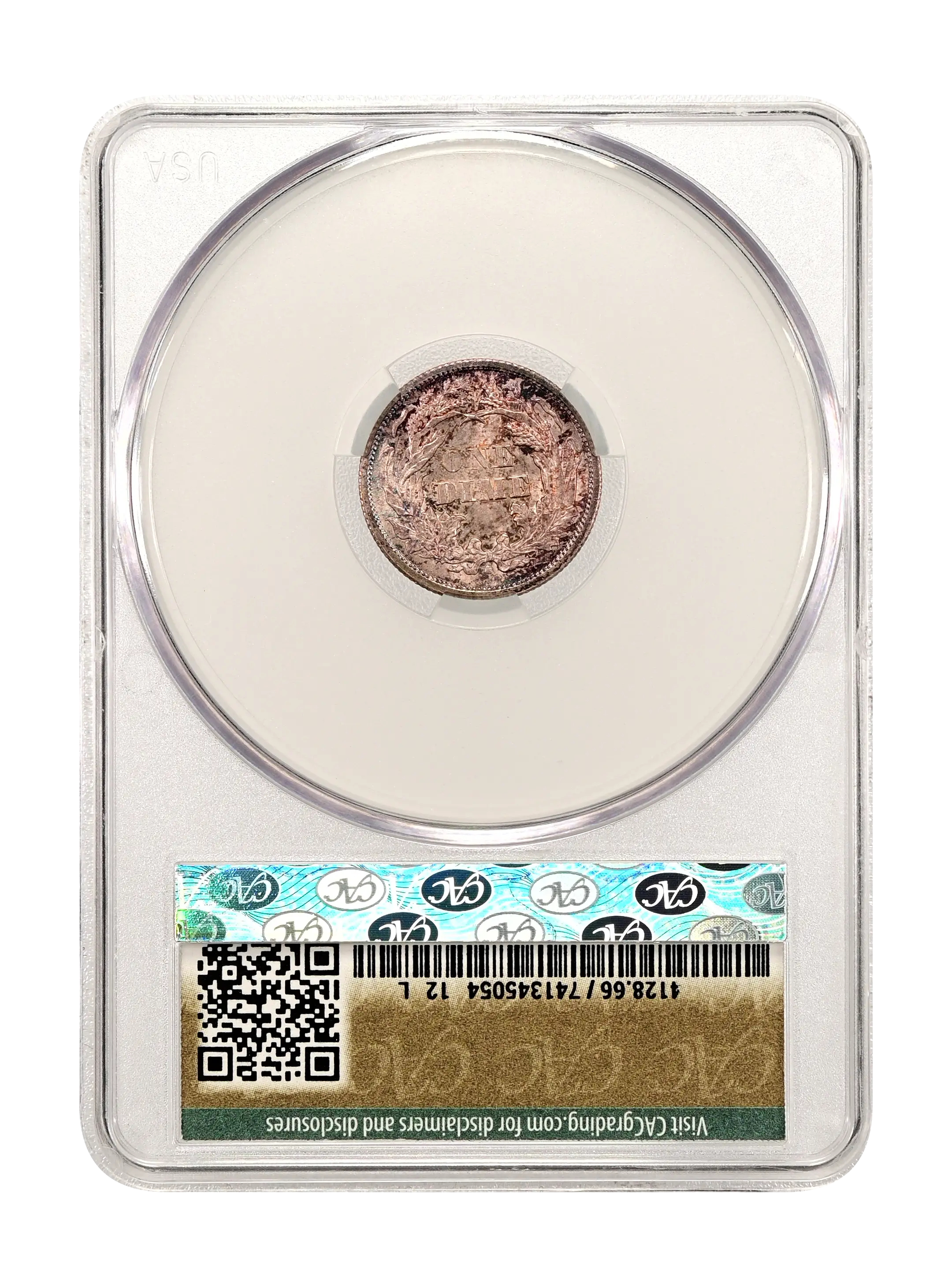 1874-S 10c Arrows MS