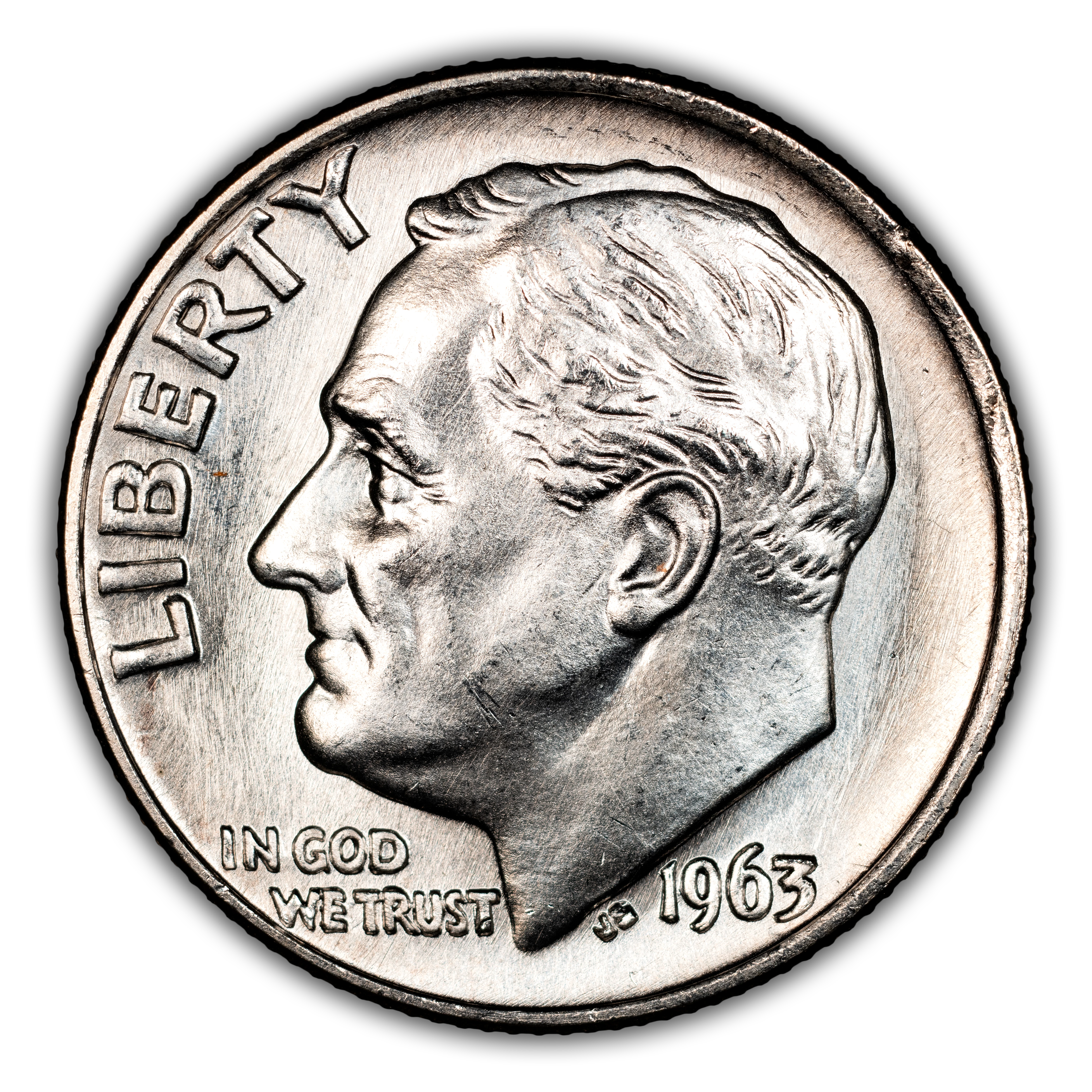 1963 10c Doubled Die Obverse, FS-101 MS