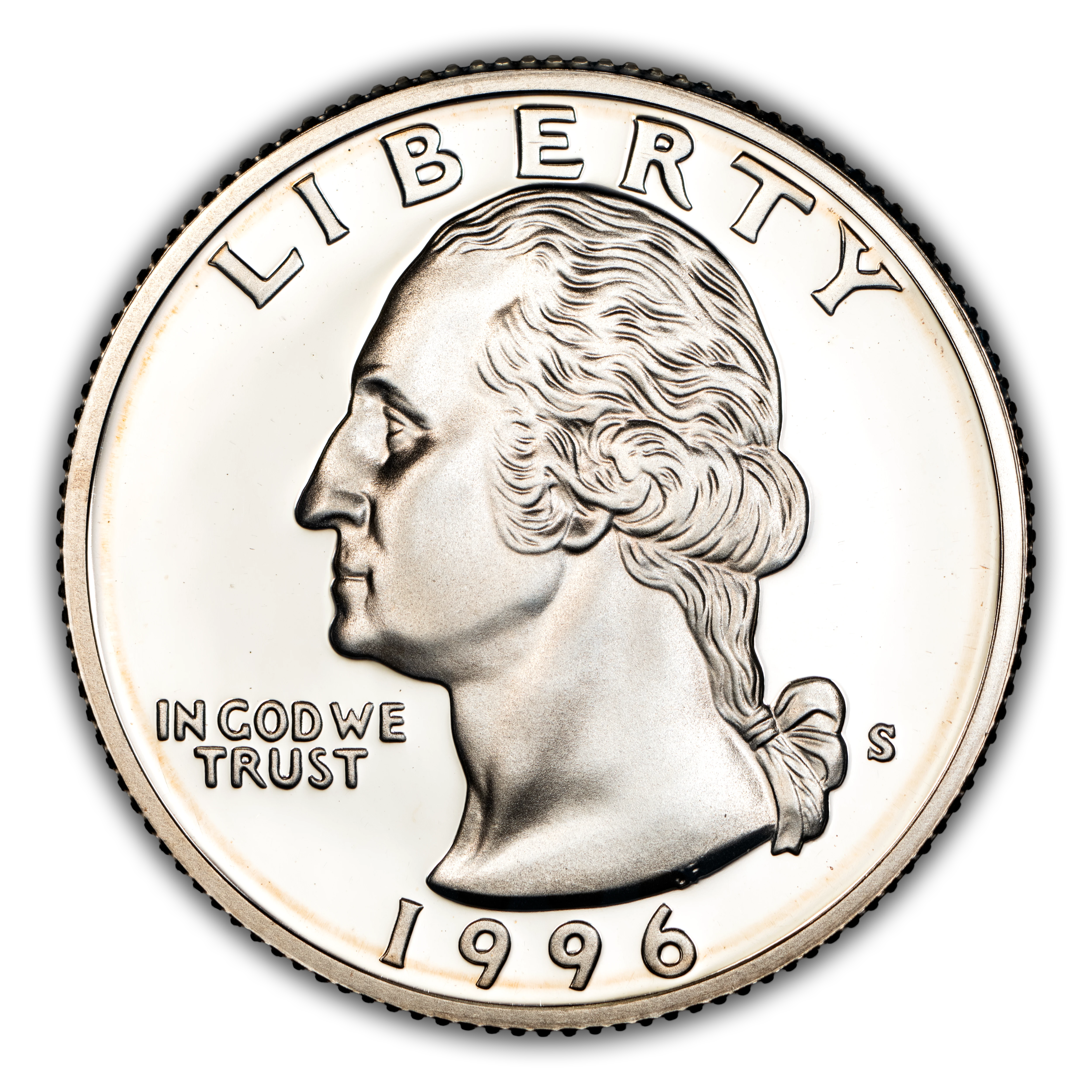 1996 S Washington Quarter, Proof Silver DCAM Proof (PR