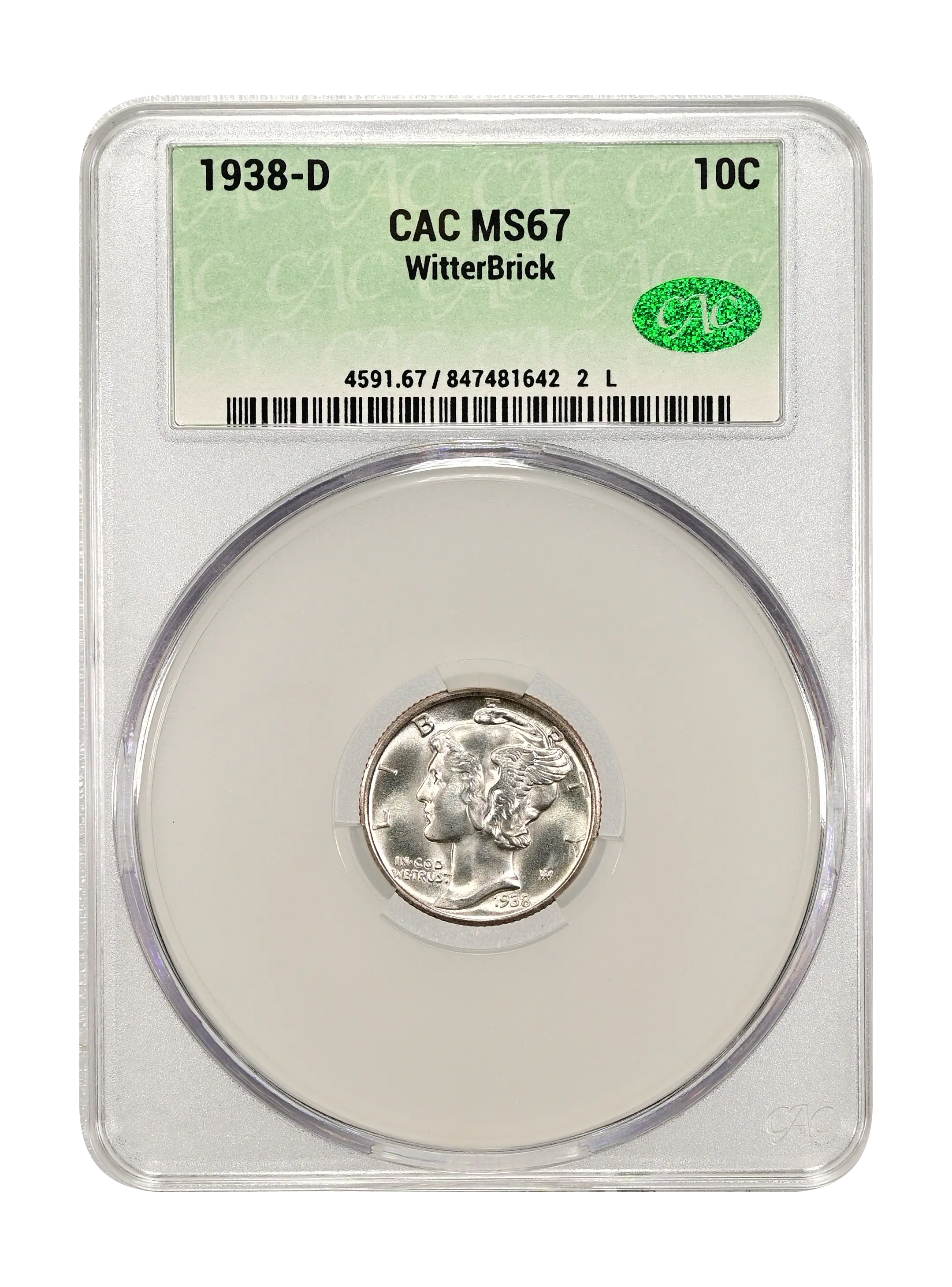 1938-D 10c MS