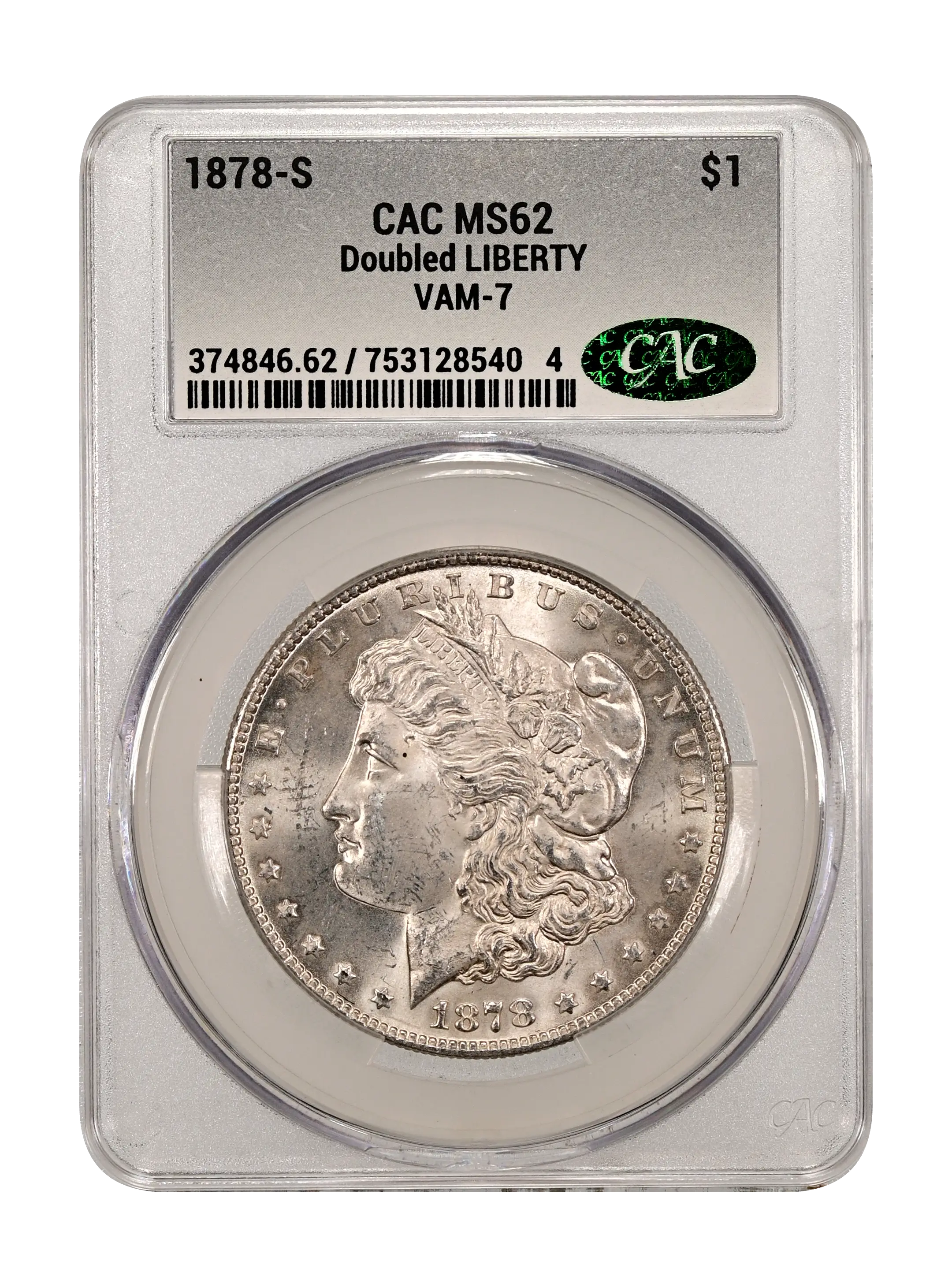 1878 S Morgan Dollar Doubled LIBERTY VAM 7 Mint State (MS) Pricing