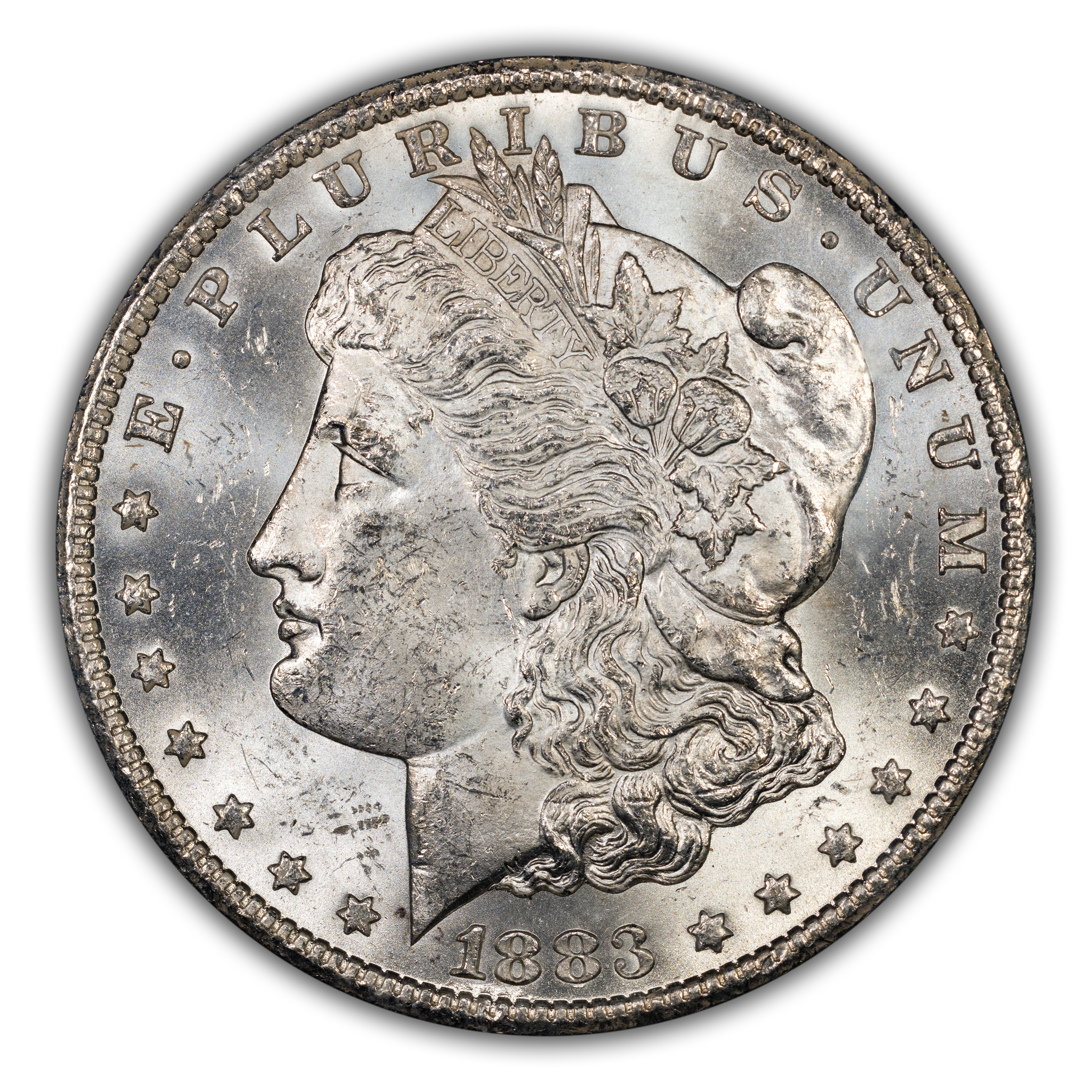 1883 CC Morgan Dollar GSA Hoard, CC/CC, Dash Under 8 VAM 5 Mint