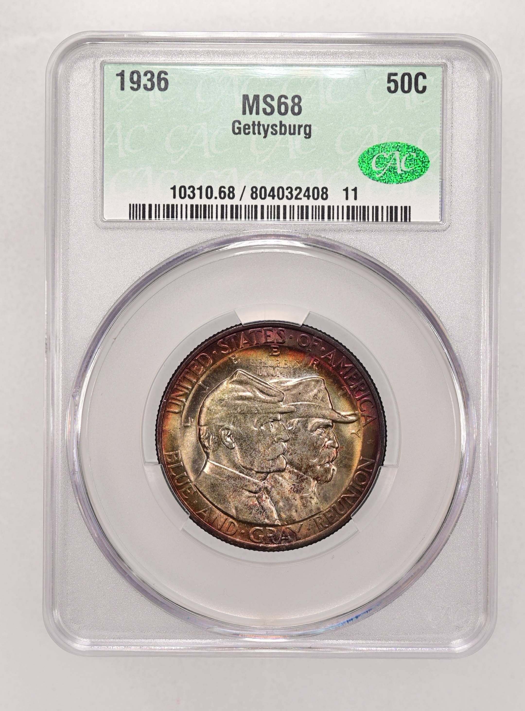 1936 50c Gettysburg MS