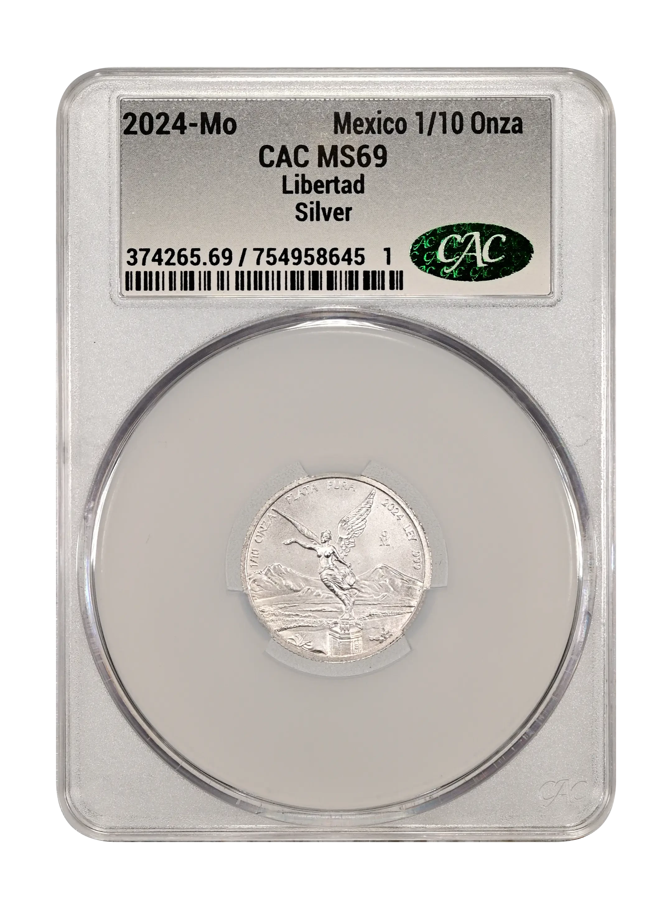 Mexico 1995 Silver 1/10 Onza Libertad Coin Values & Prices