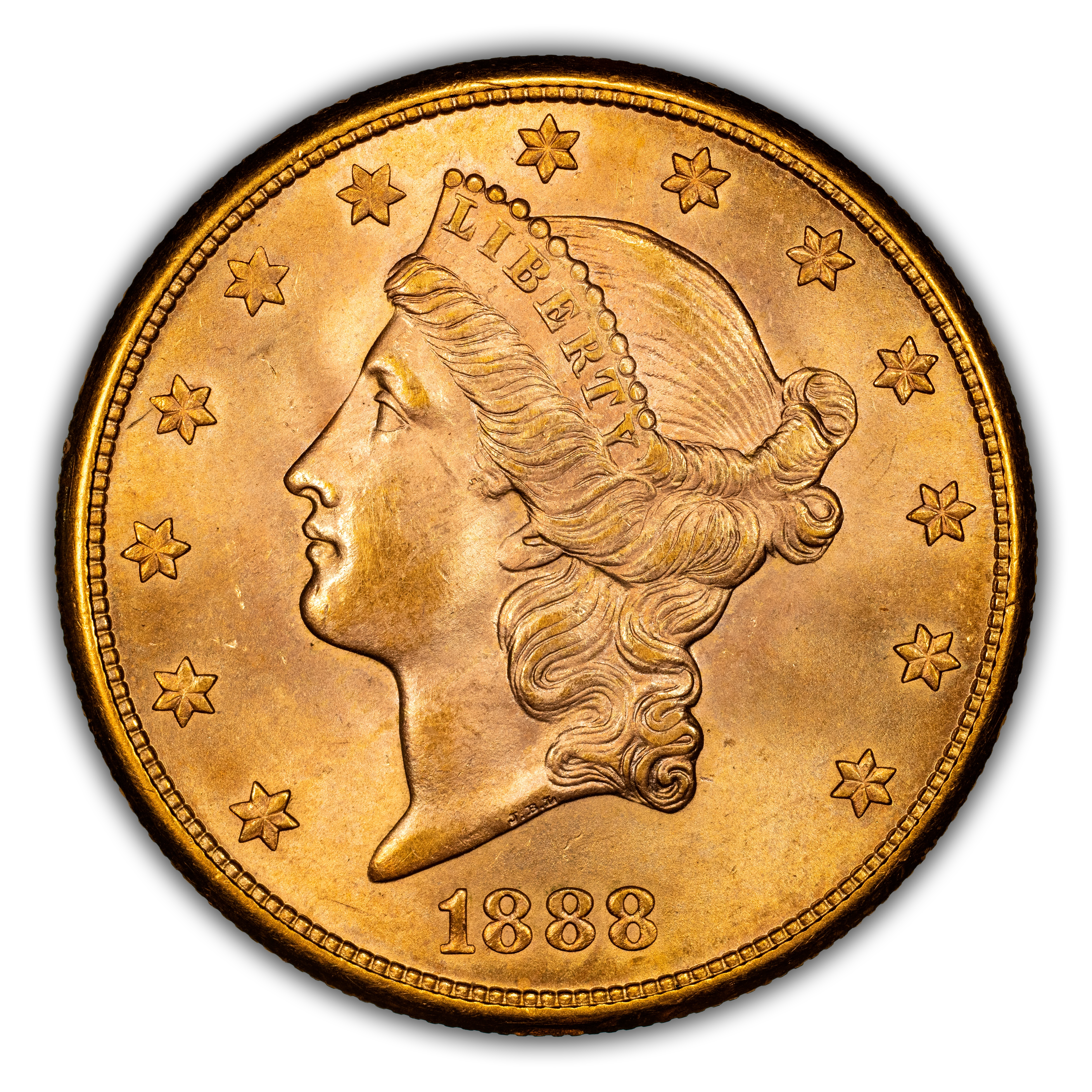 1888-S $20 MS