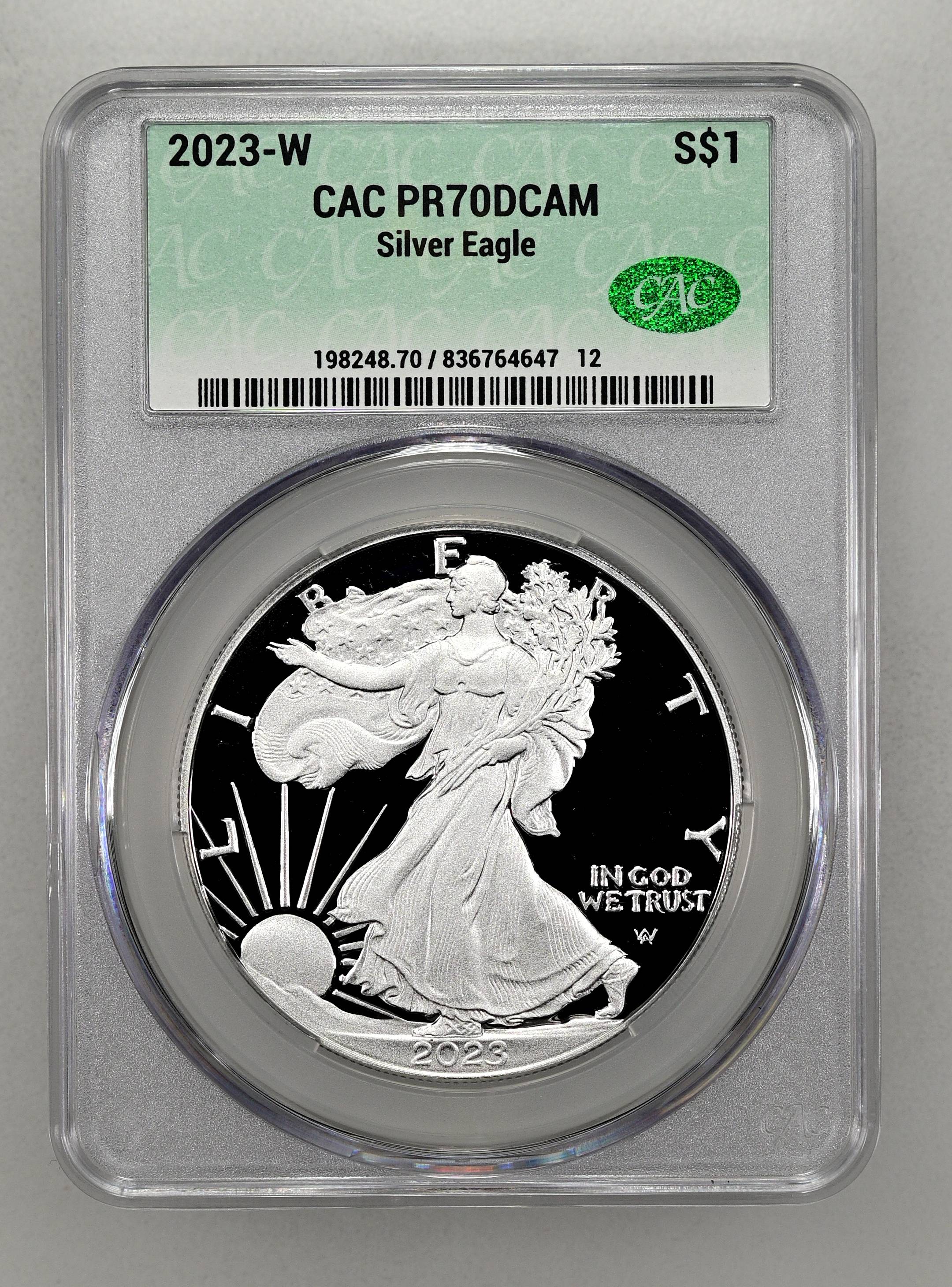 2023-W $1 Silver Eagle PR DCAM