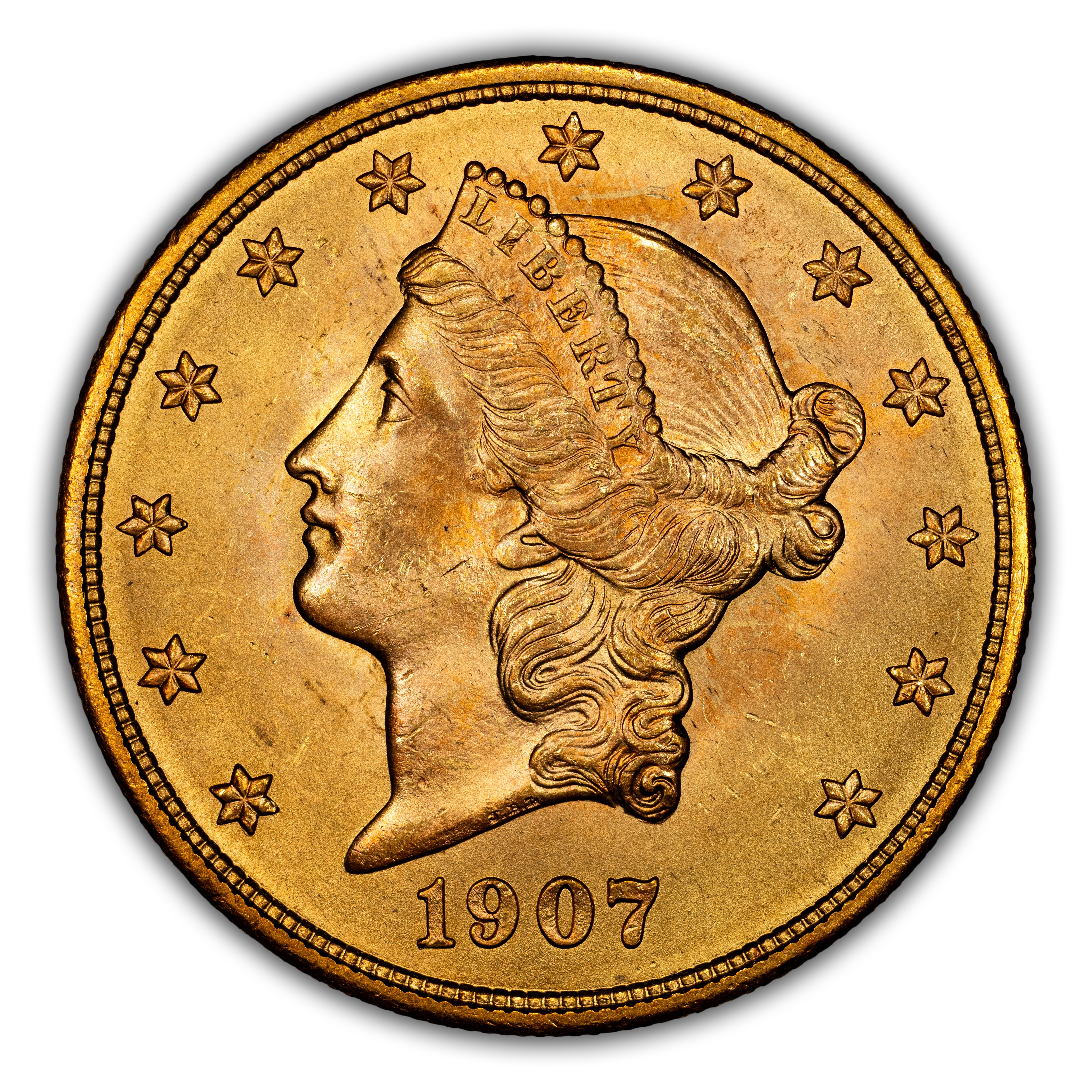 1907 $20 Liberty MS