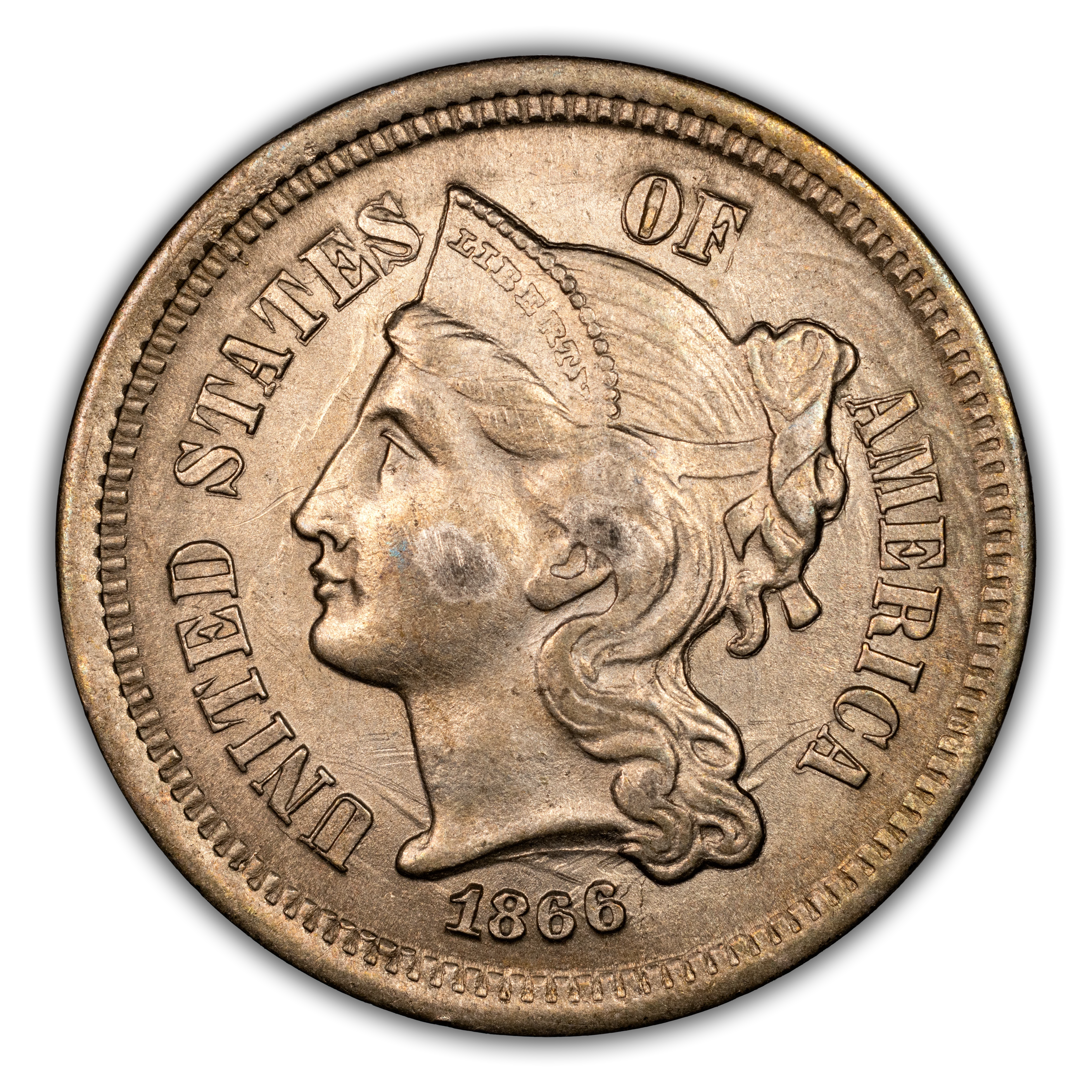 1866 3 Cent Nickel Values & Prices | Greysheet