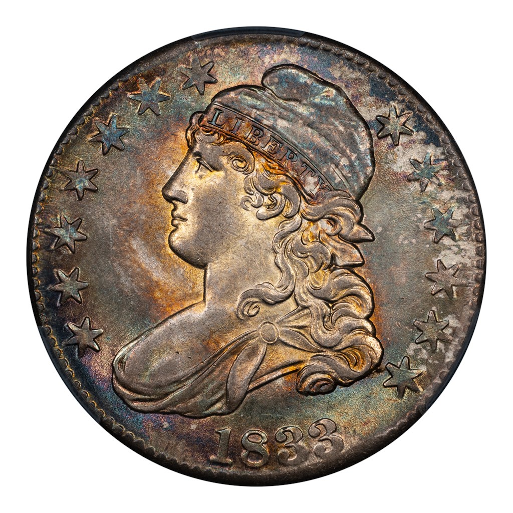 1833 Capped Bust Half Dollar Mint State (MS) Pricing Guide