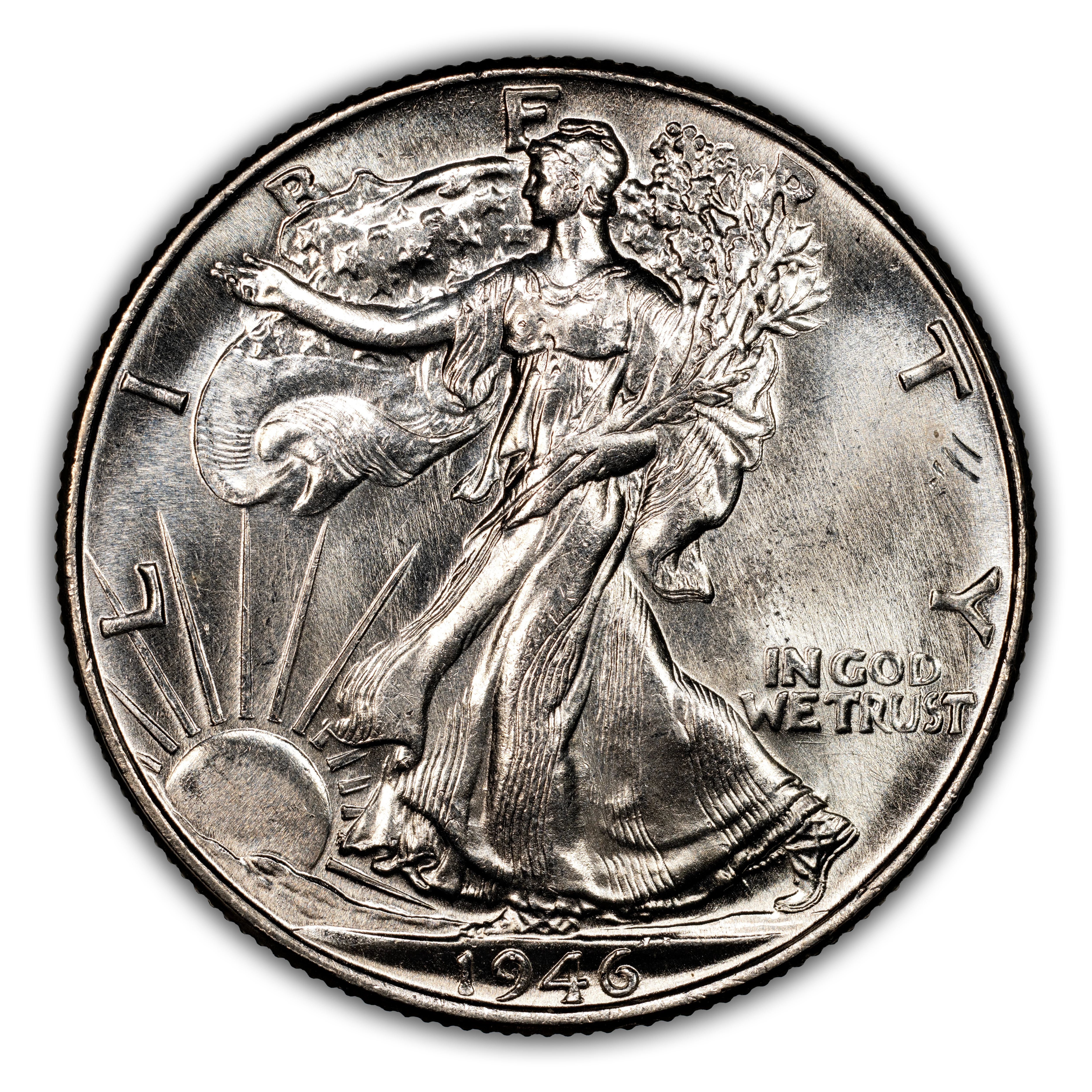 1946 50c Doubled Die Obverse, FS-101 MS