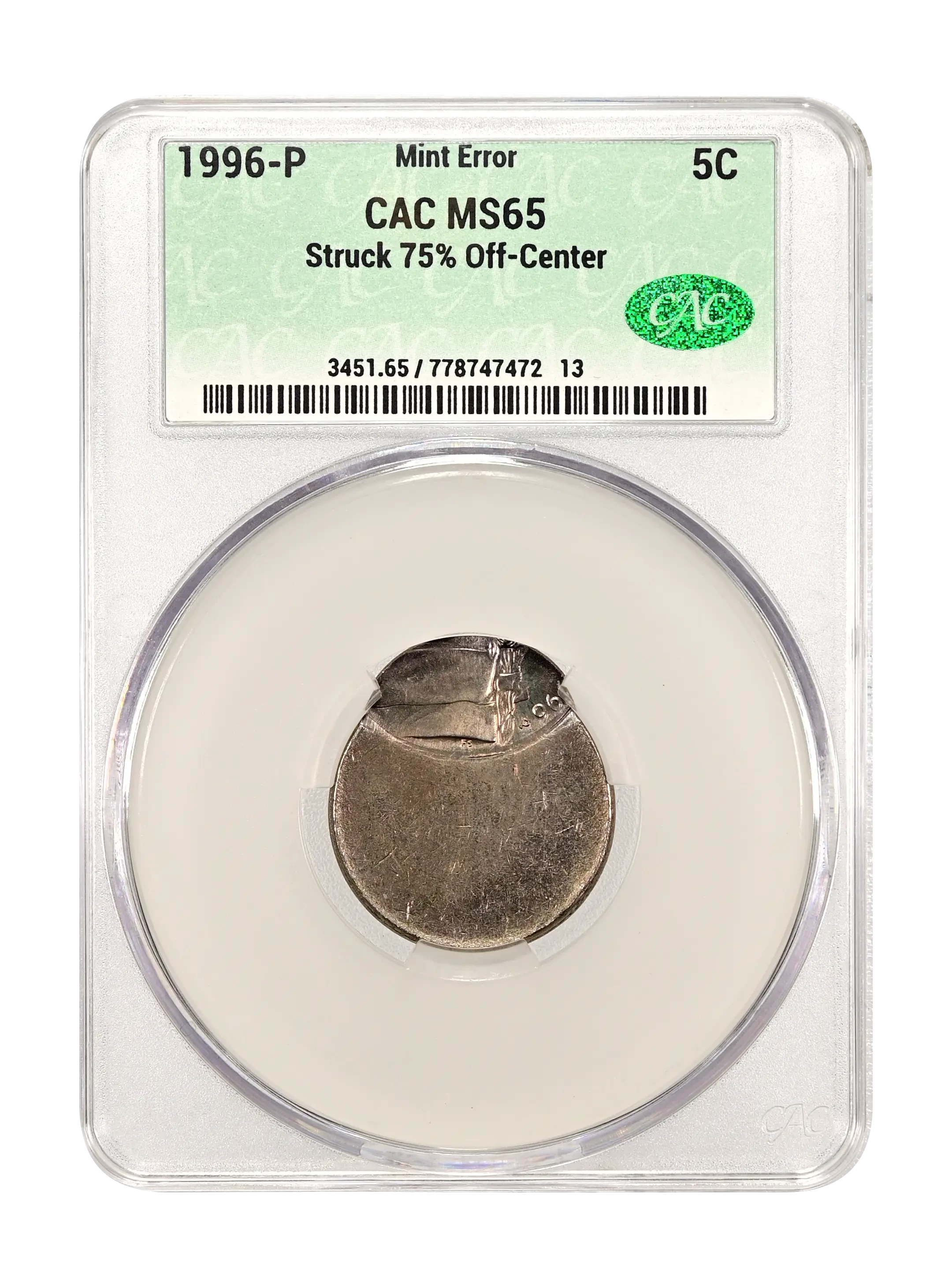1996 Jefferson Nickel Values & Prices | Greysheet