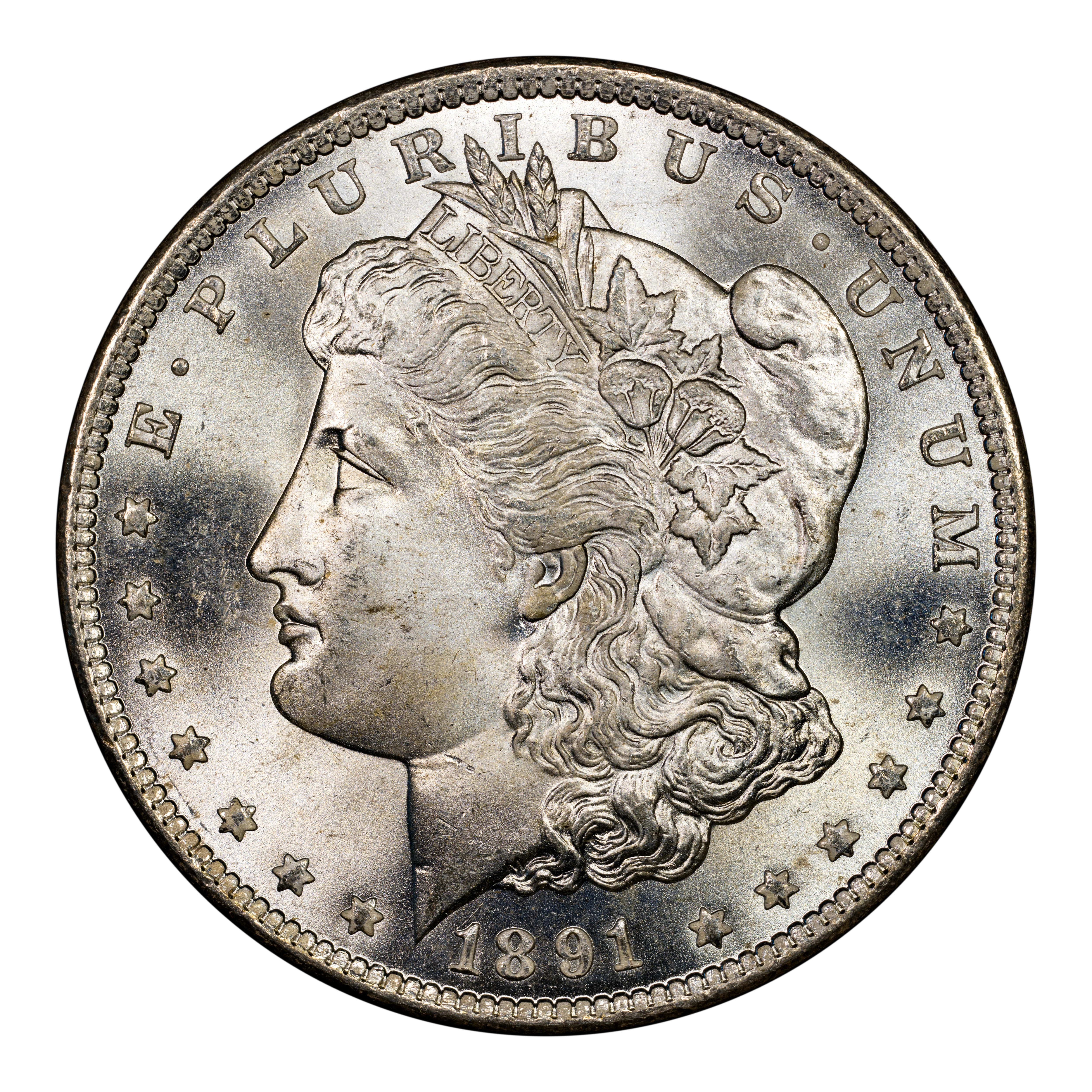 1891-CC $1 Spitting Eagle, VAM-3 MS