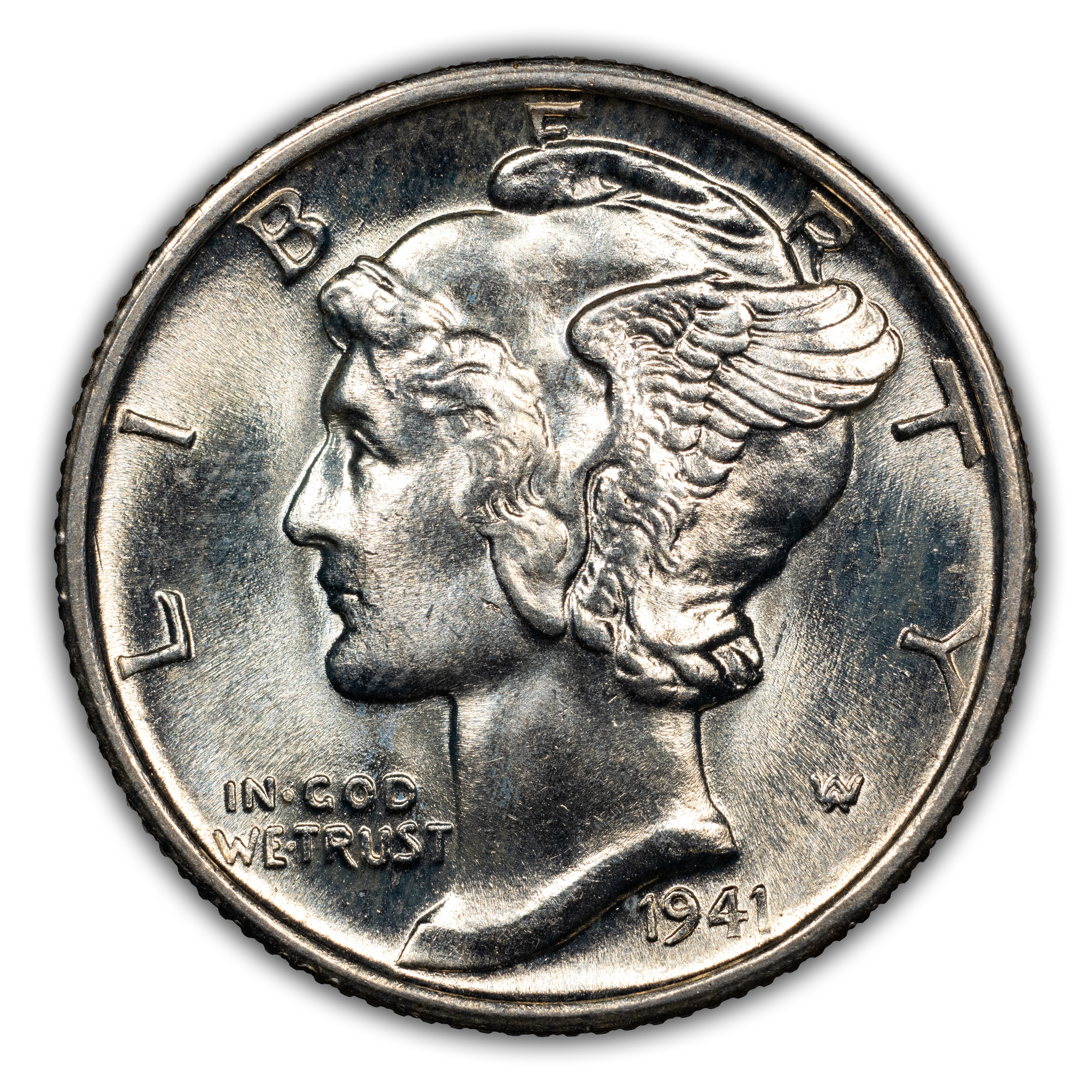 1941-S/S 10c Repunched Mintmark, FS-501 MS FB