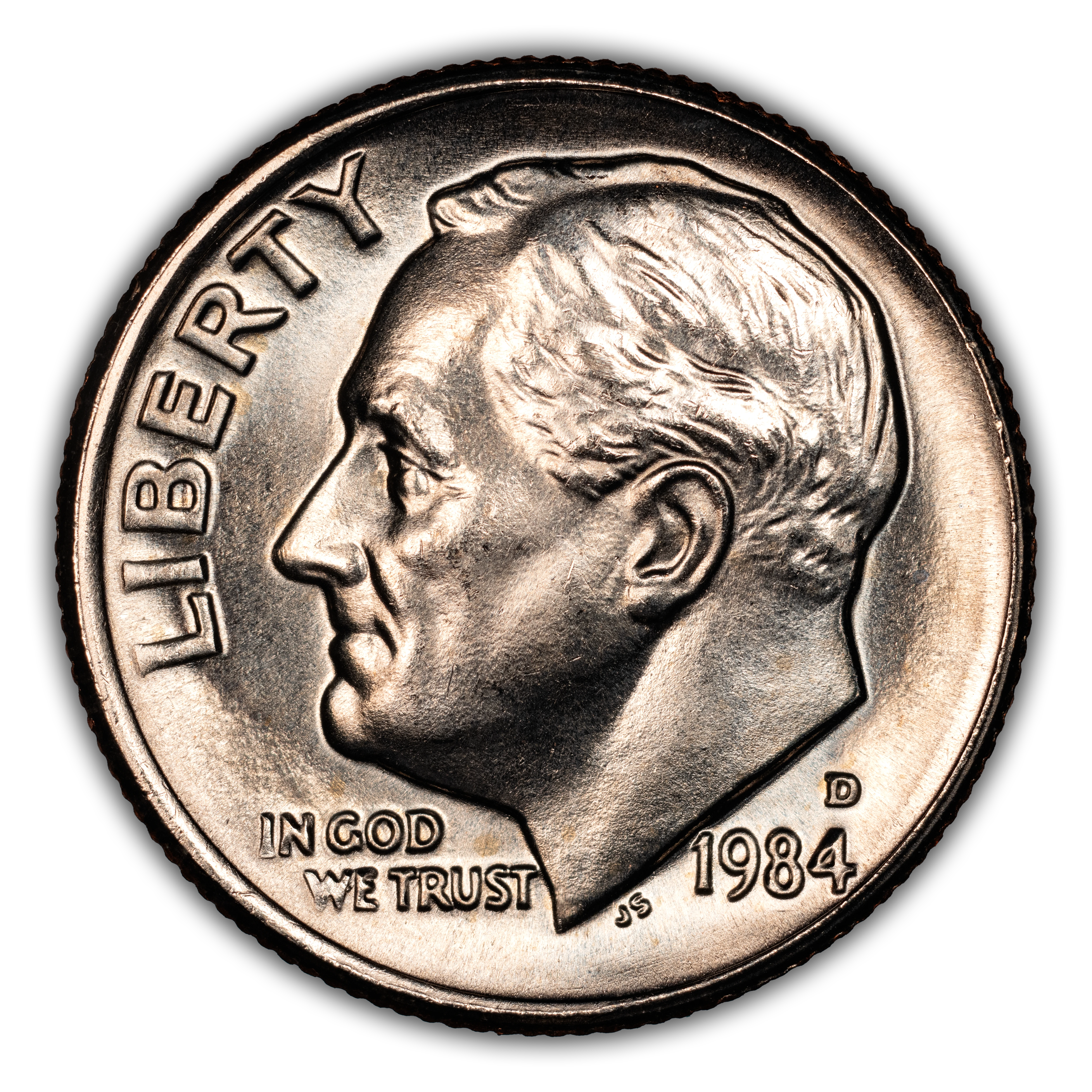 1984-D 10c MS FB