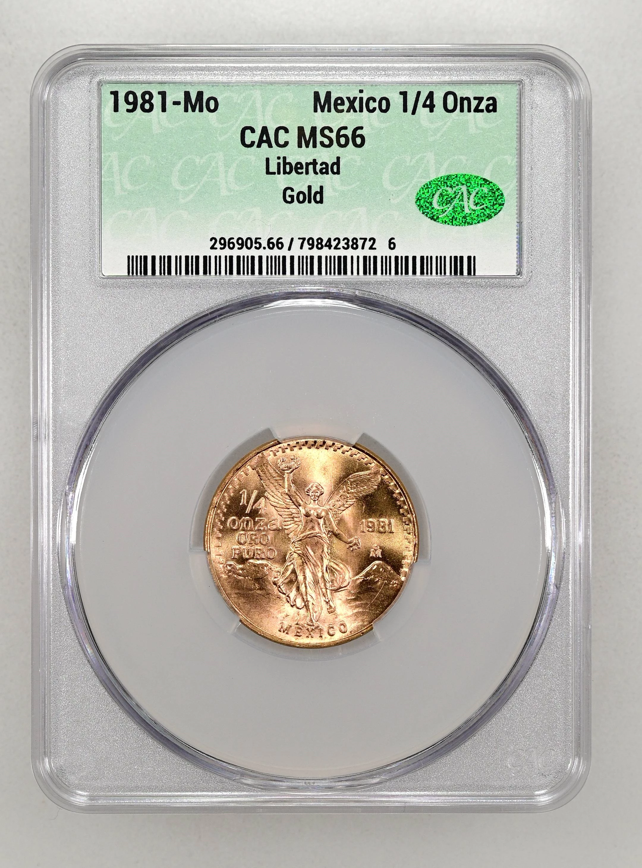 Mexico 2016 Gold 1/4 Onza Libertad Coin Values & Prices | Greysheet