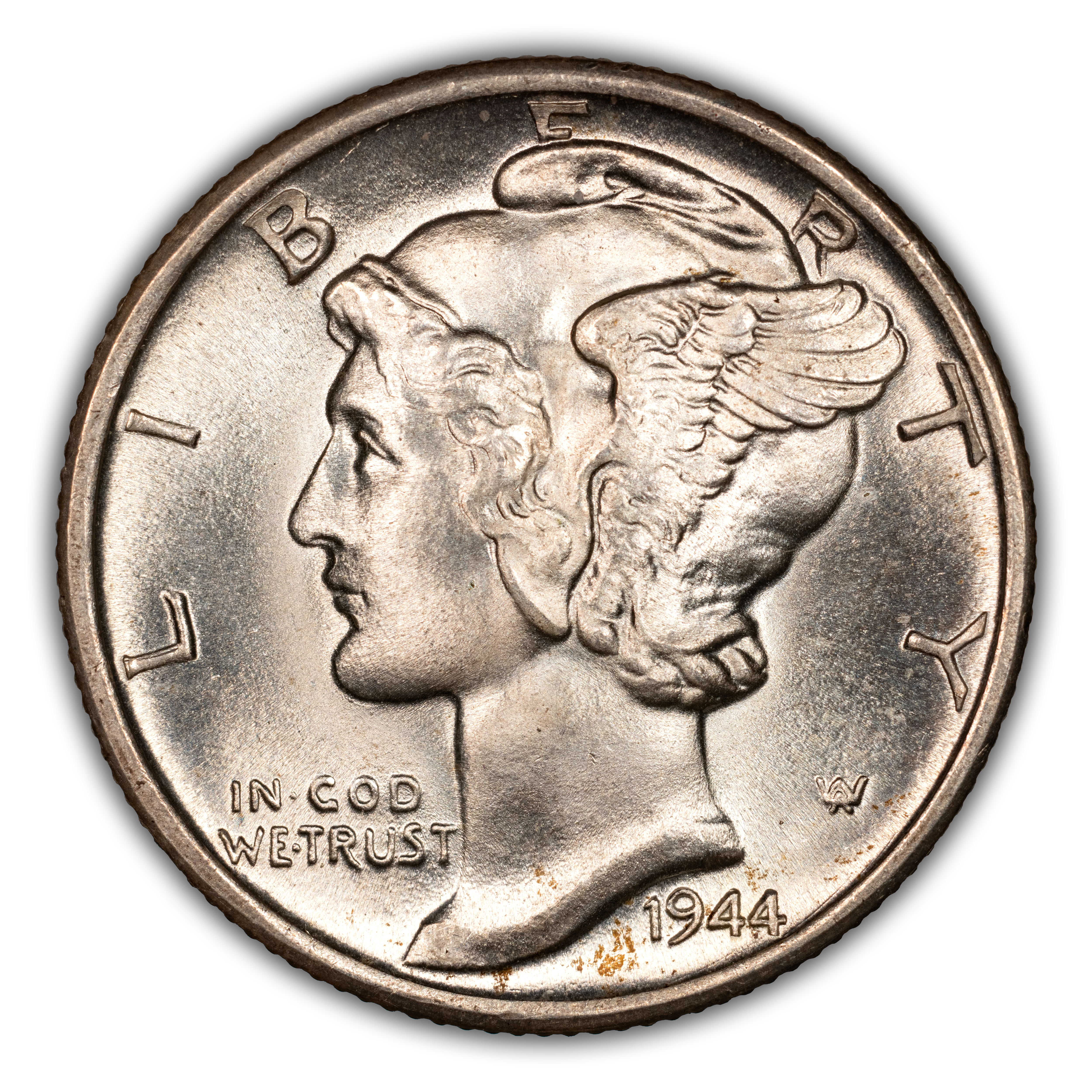 1944-D/D 10c Repunched Mintmark, FS-501 MS FB