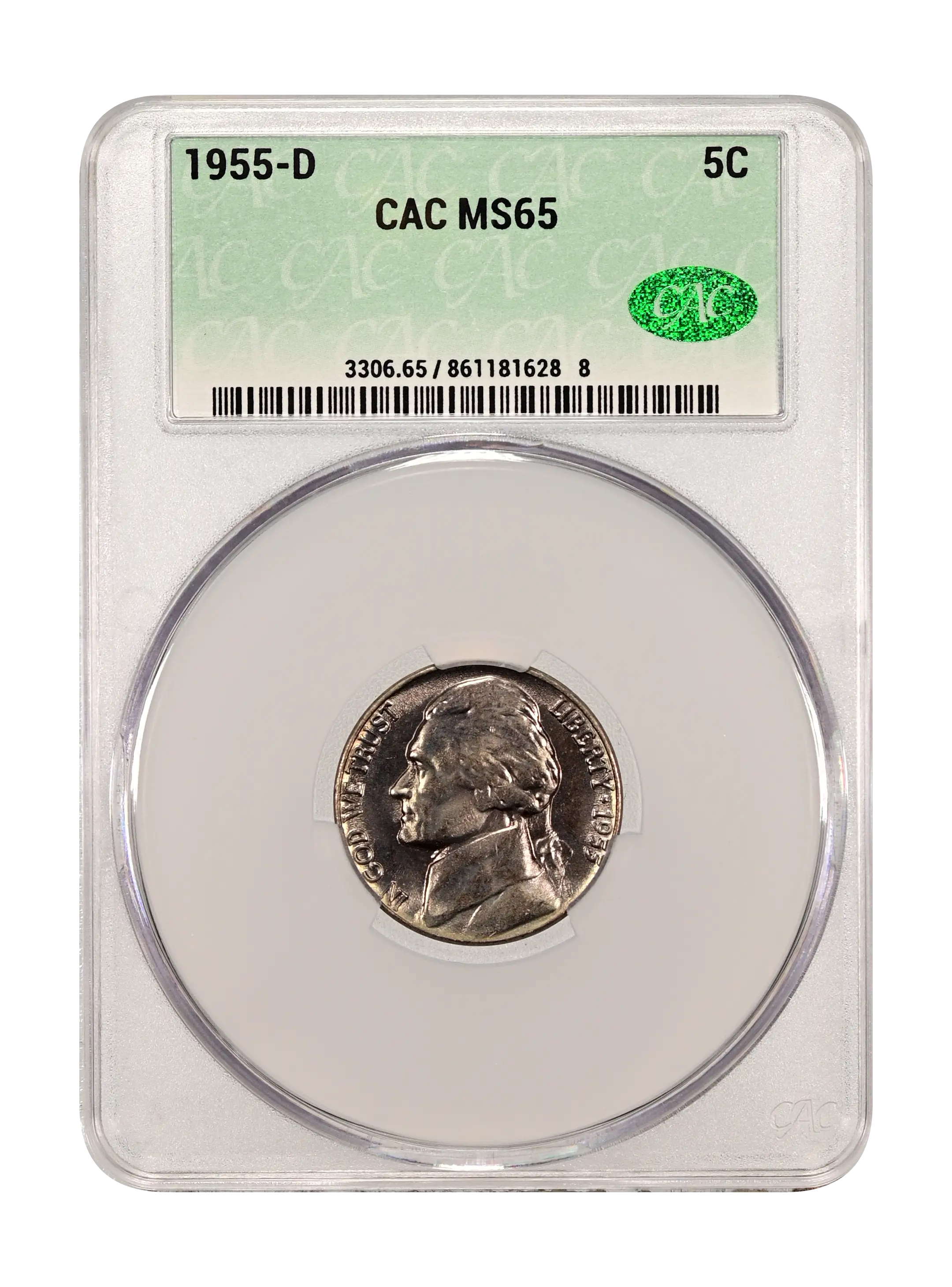 1955-D 5c MS