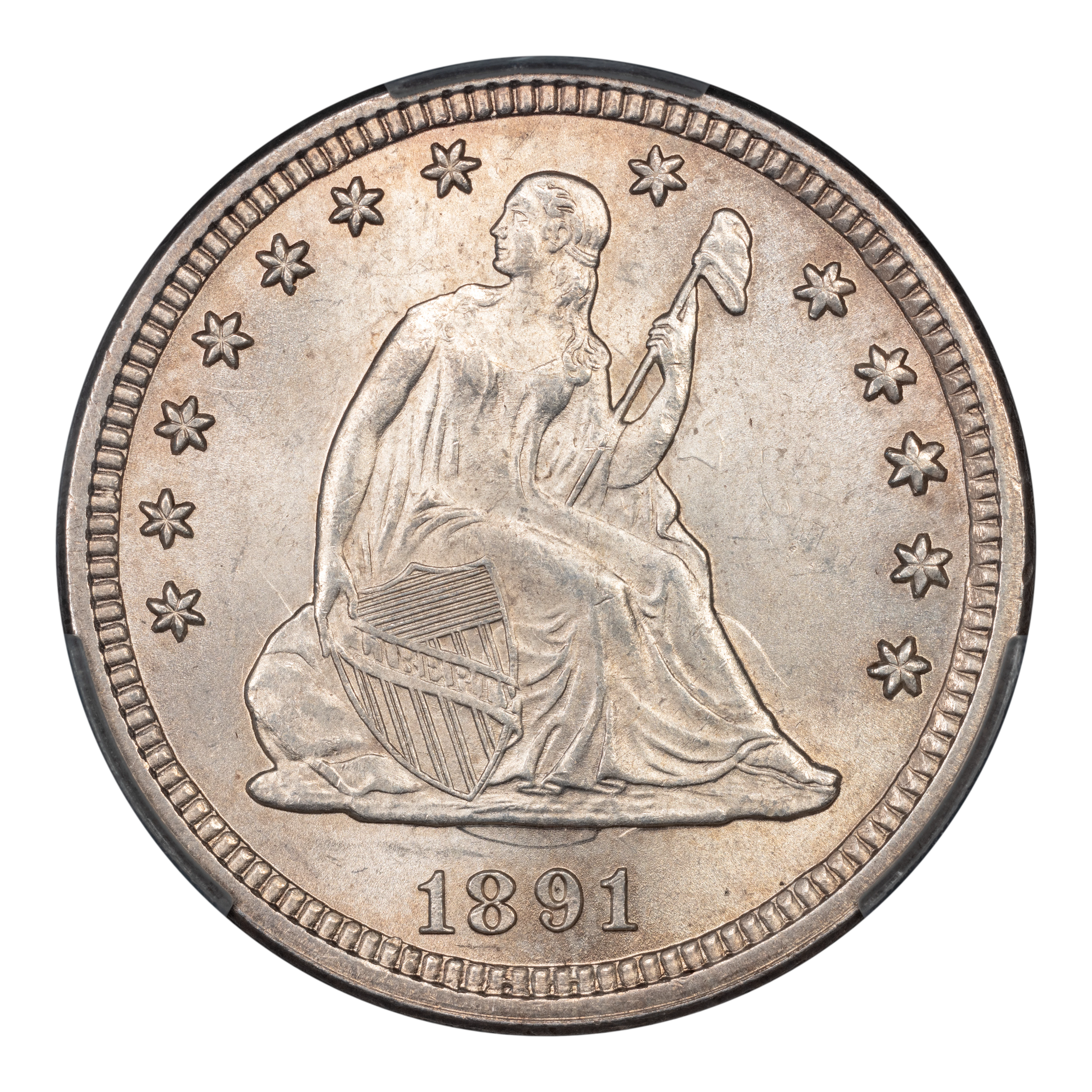 1891 25c Misplaced Date, FS-301 MS