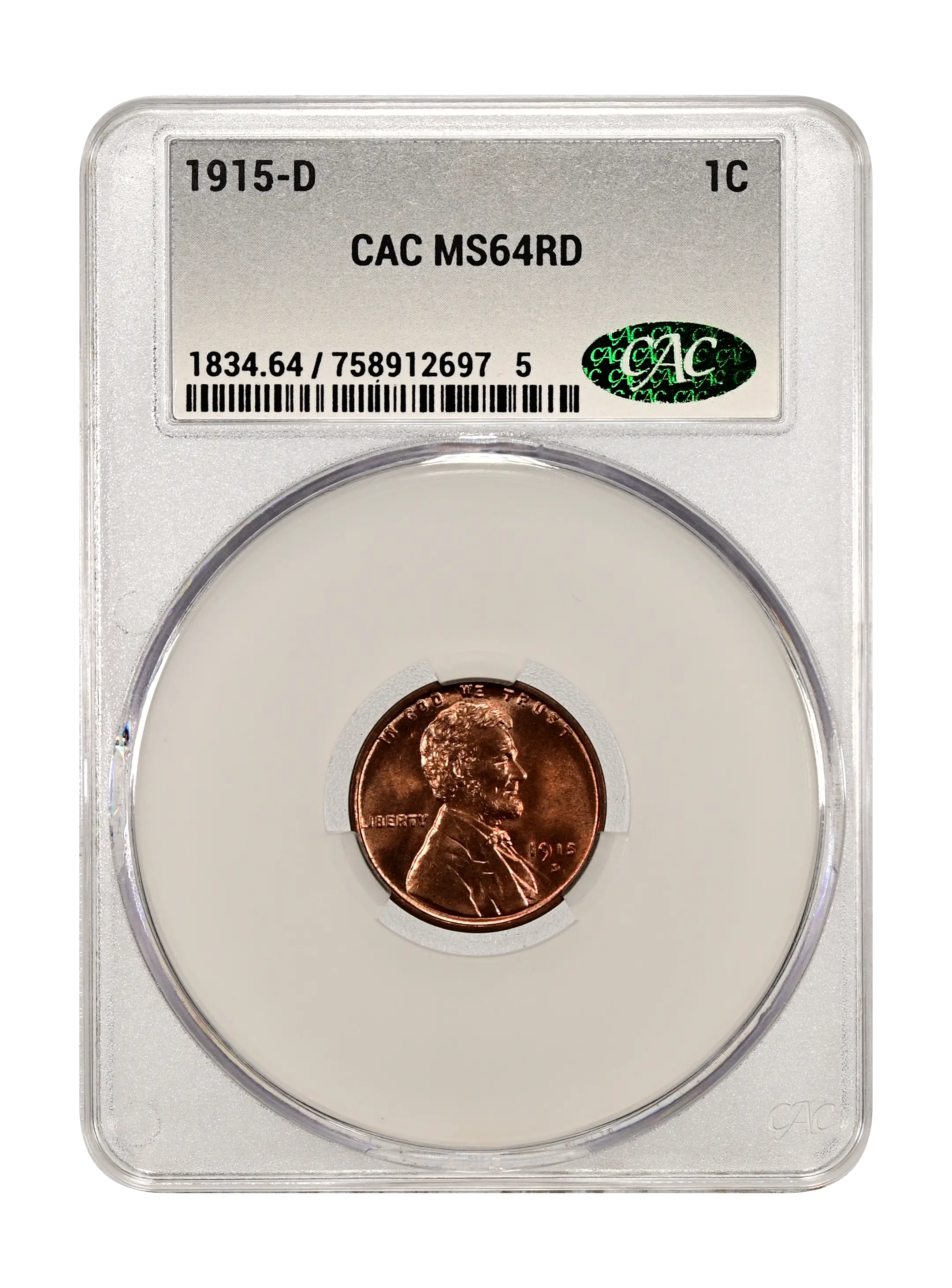1915-D 1c MS RD