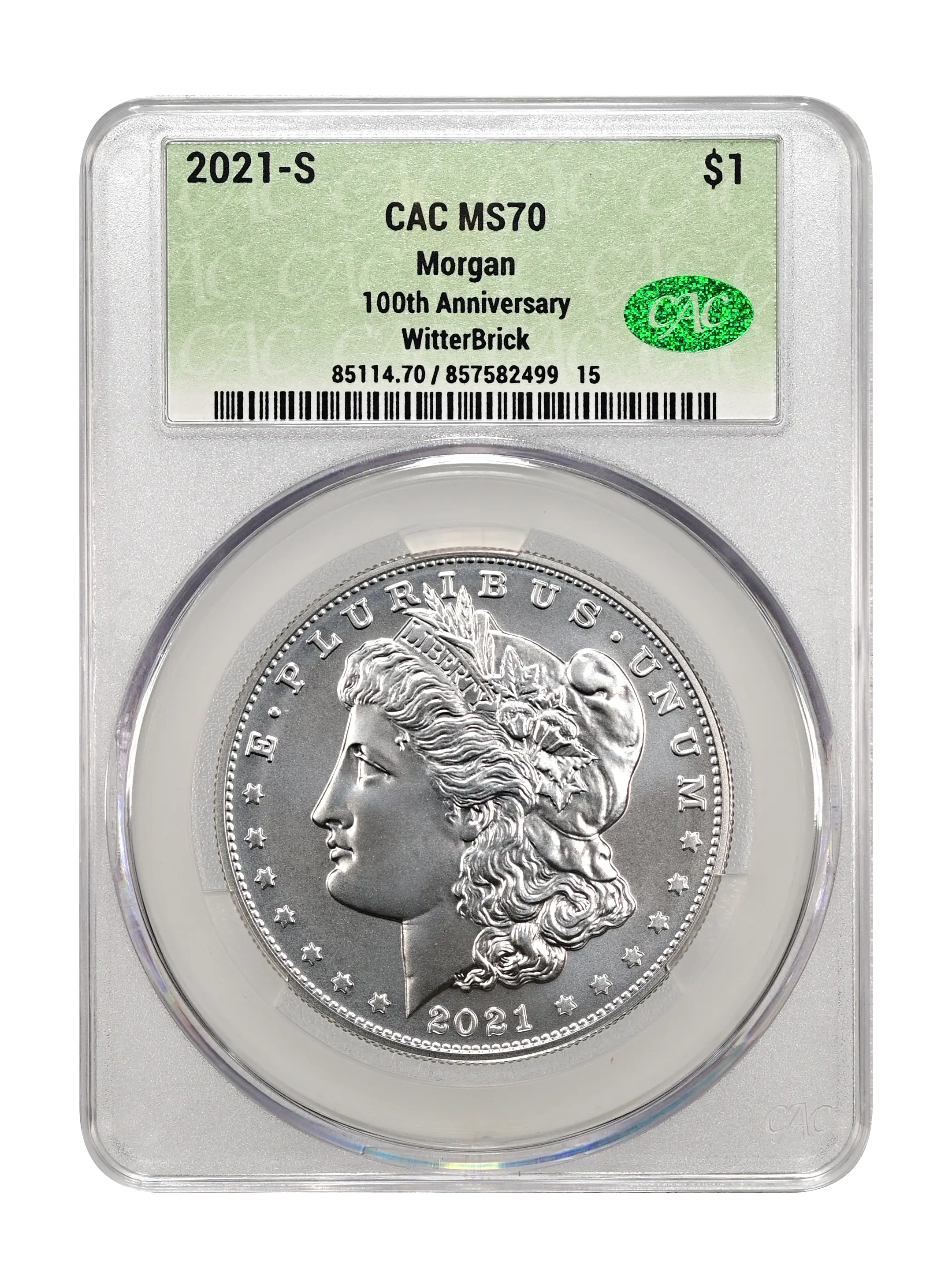 2021-S S$1 Morgan, 100th Anniversary MS