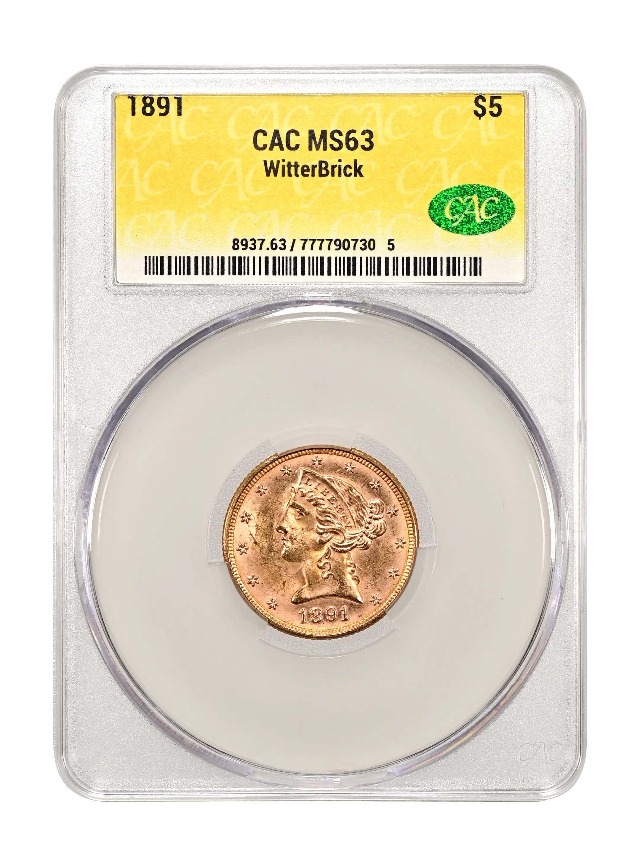 1891 $5 MS