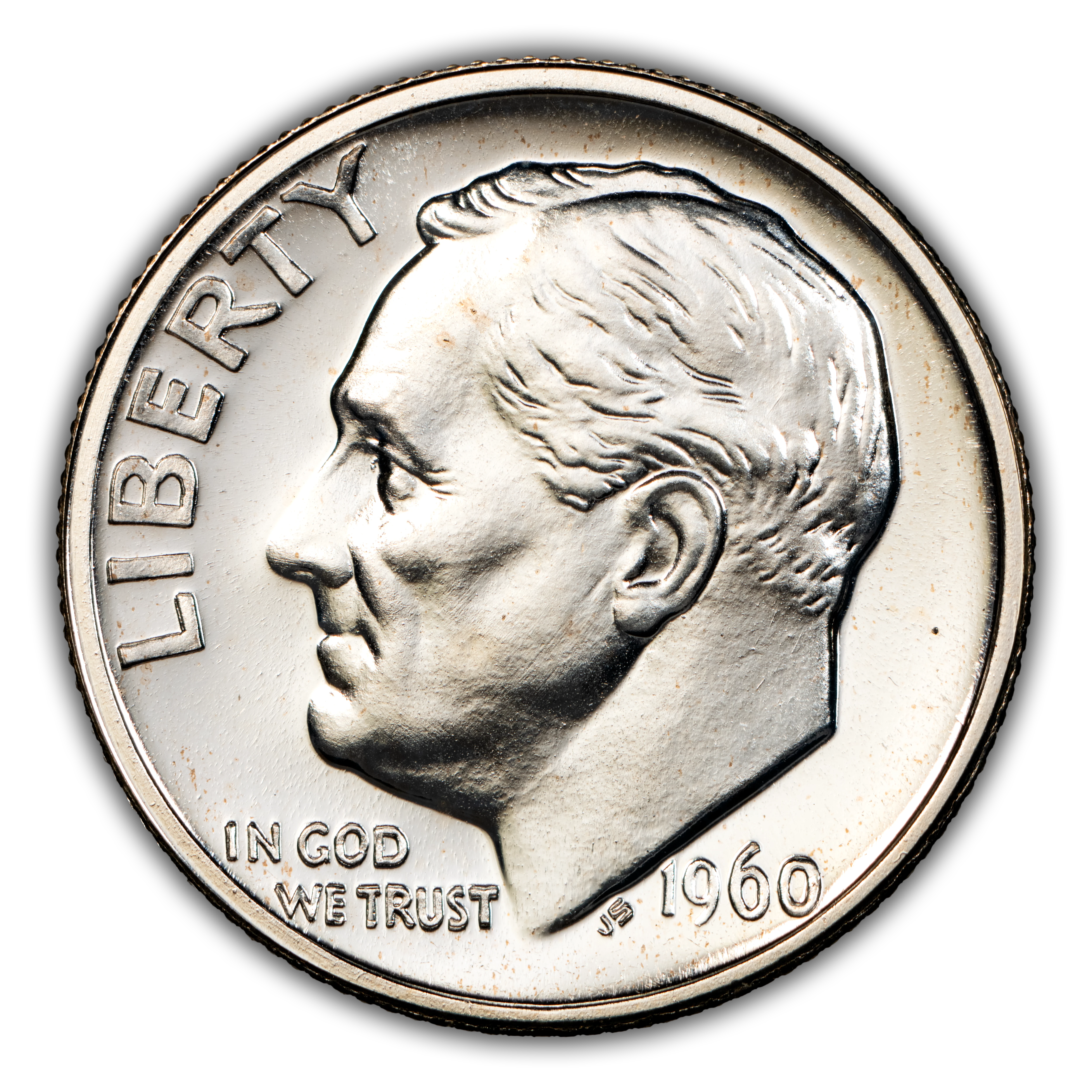 1960 10c Doubled Die Obverse, FS-101 PR