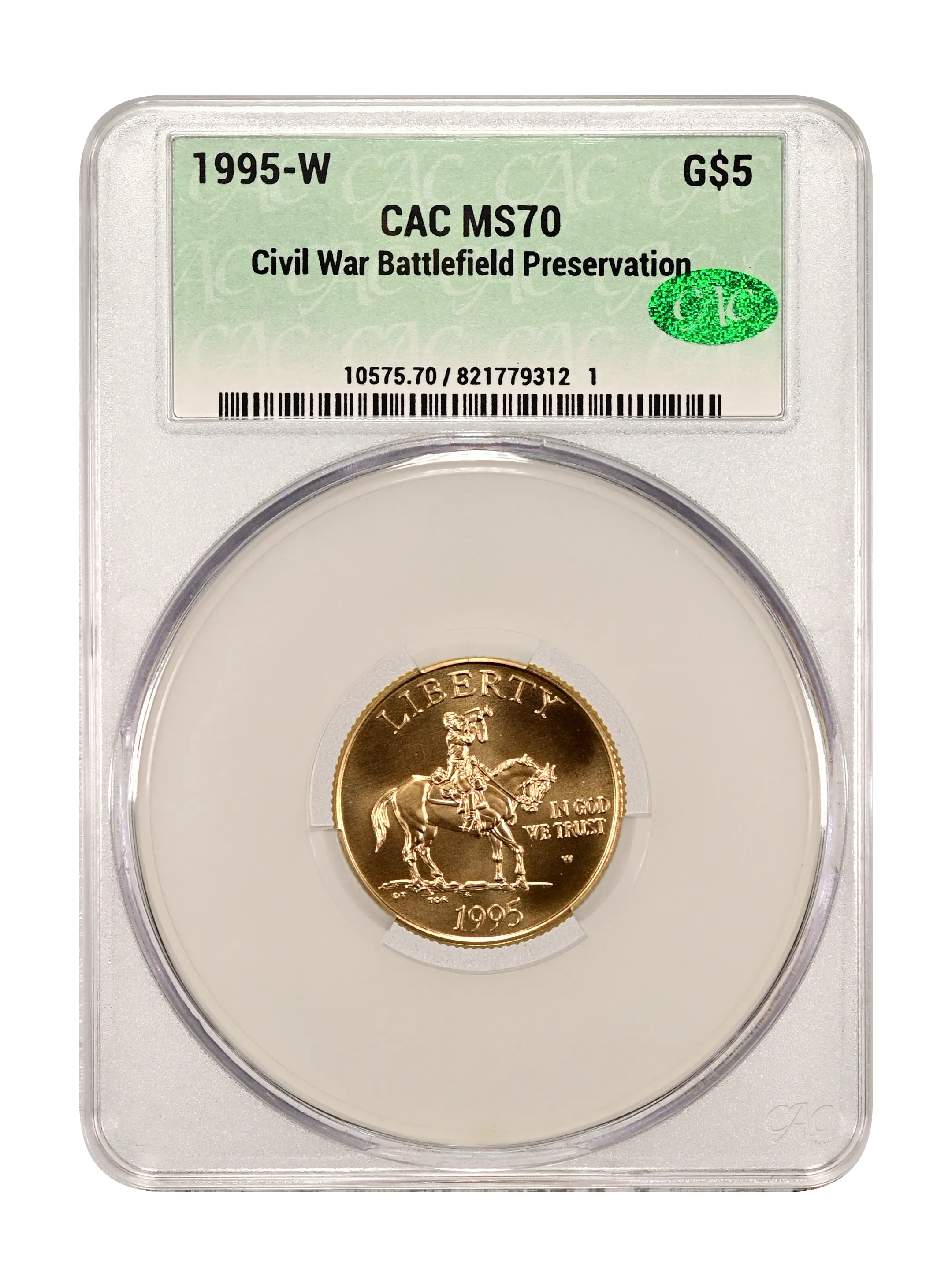 1995-W G$5 Civil War Battlefield Preservation MS