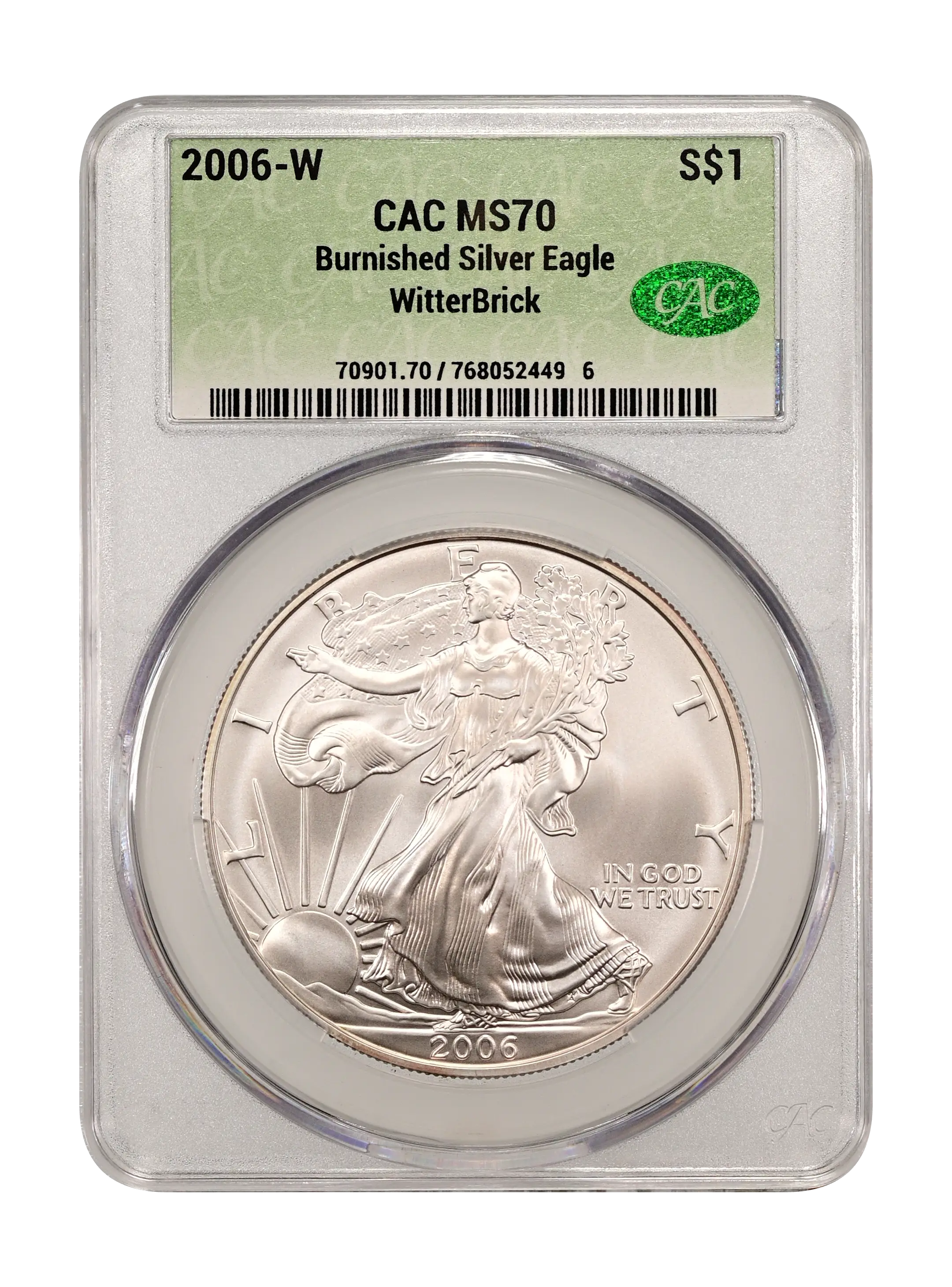 2006-W $1 Silver Eagle, Burnished MS