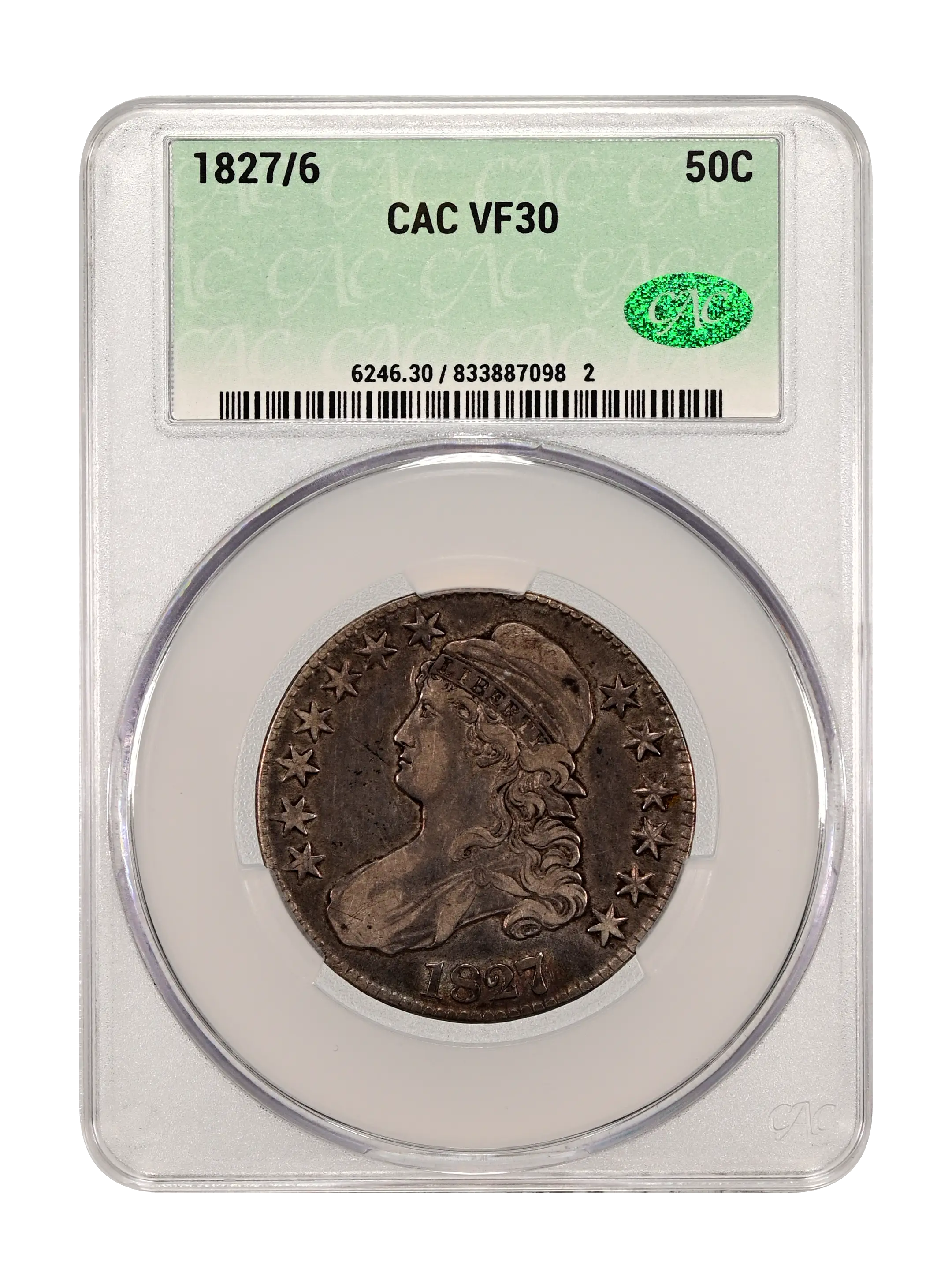 1827/6 50c MS