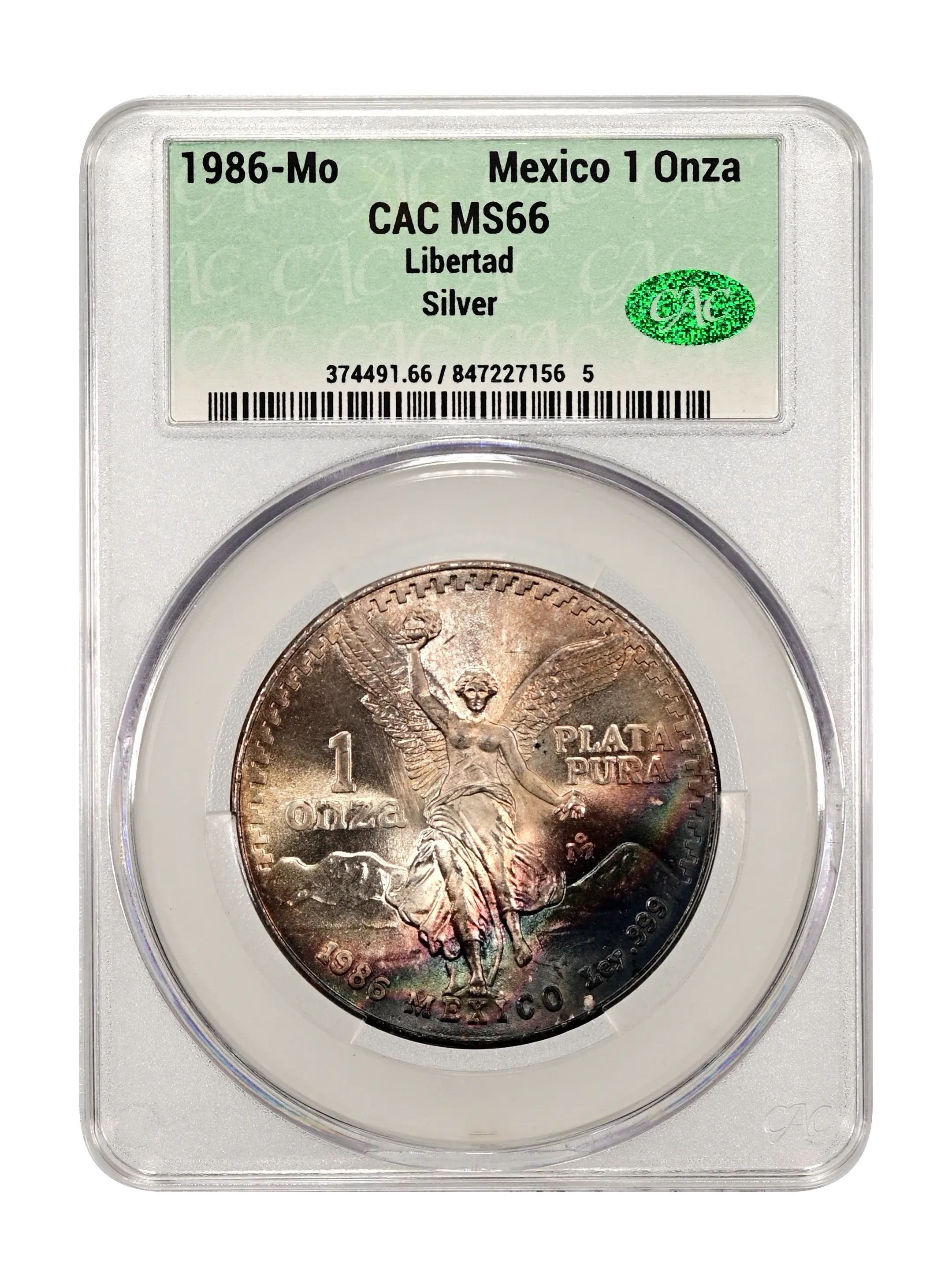 Mexico 1986 Silver 1 Onza Libertad Coin Values & Prices By