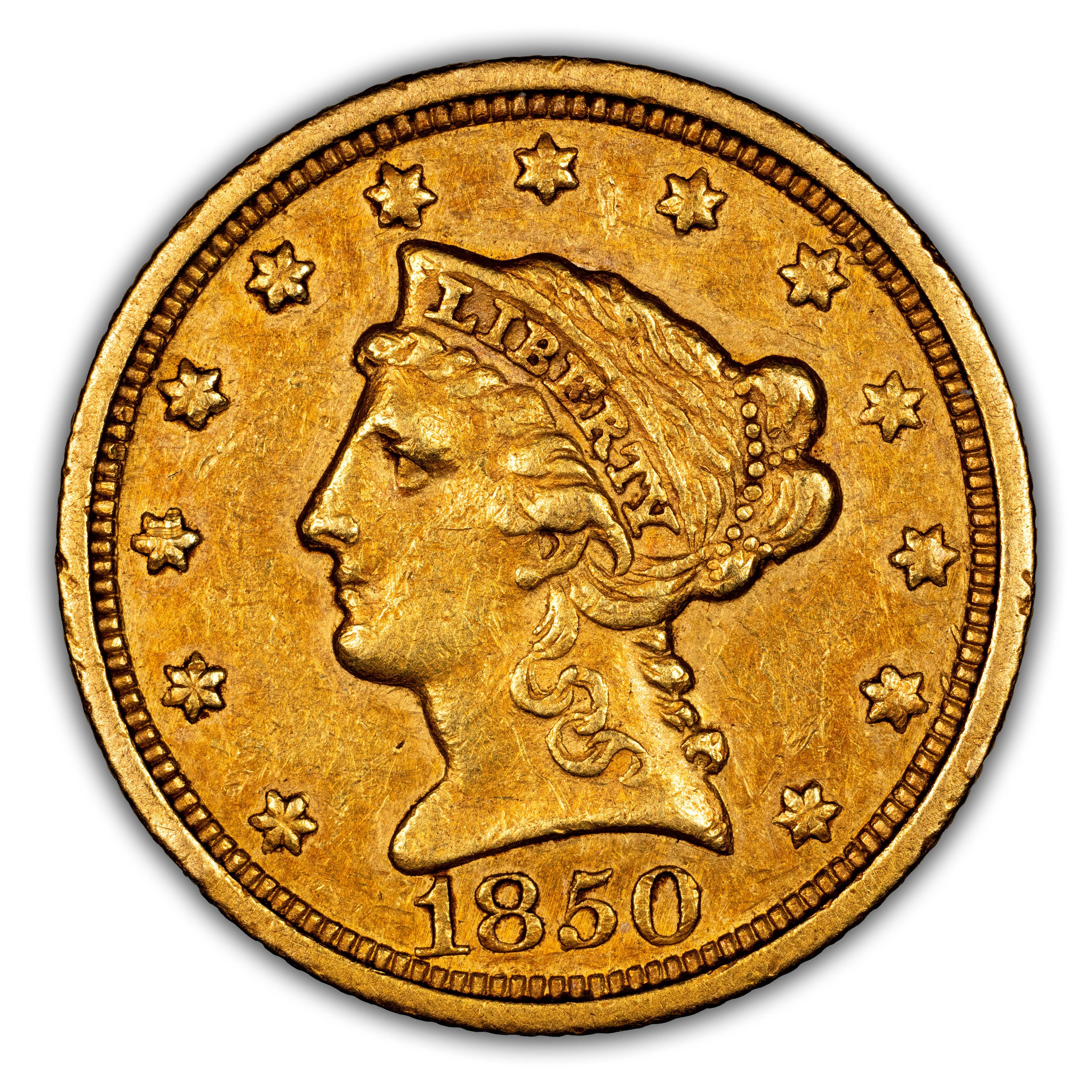 1850-C $2 1/2 MS