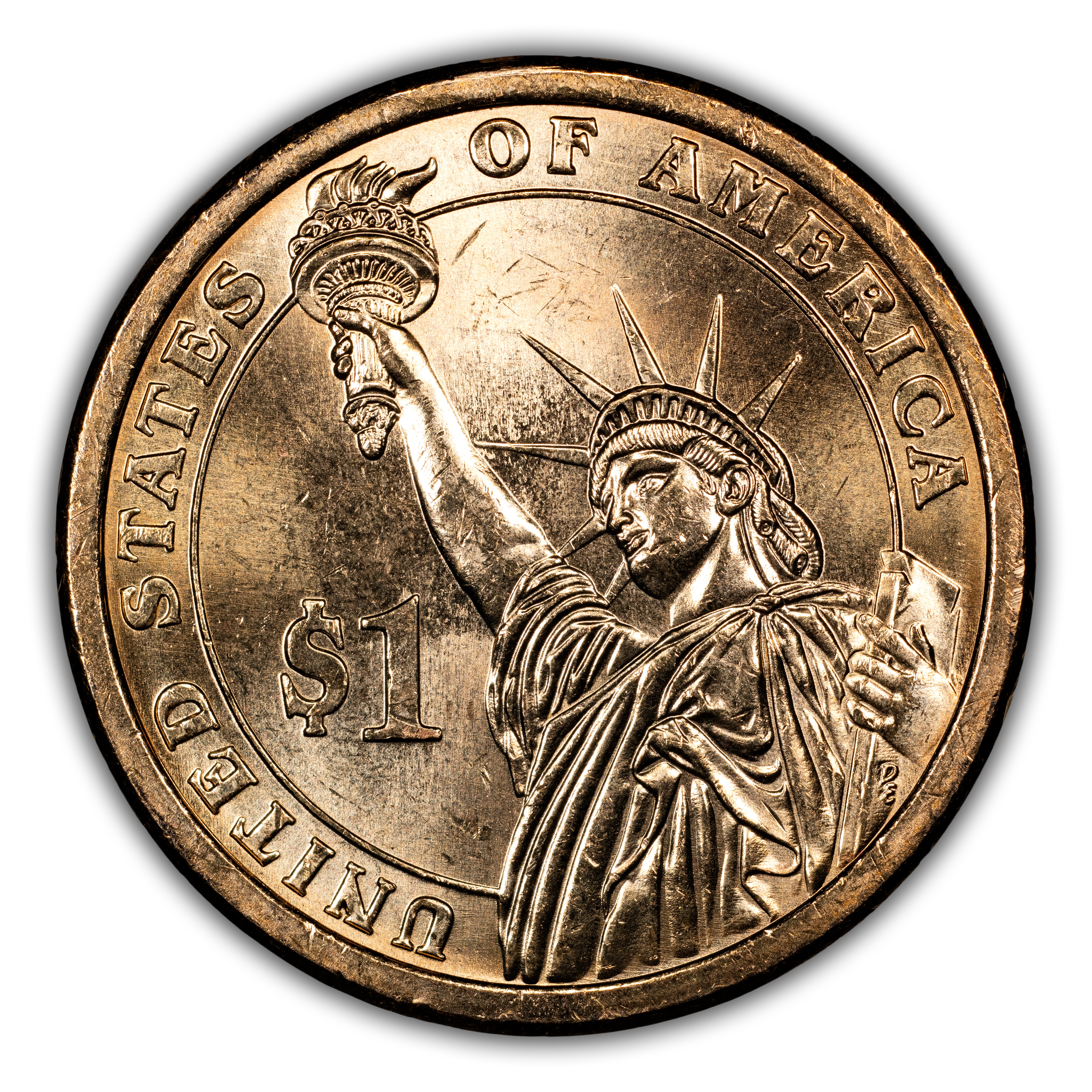 2007-P $1 George Washington, Elongated Ray, Pos. A, FS-901 MS