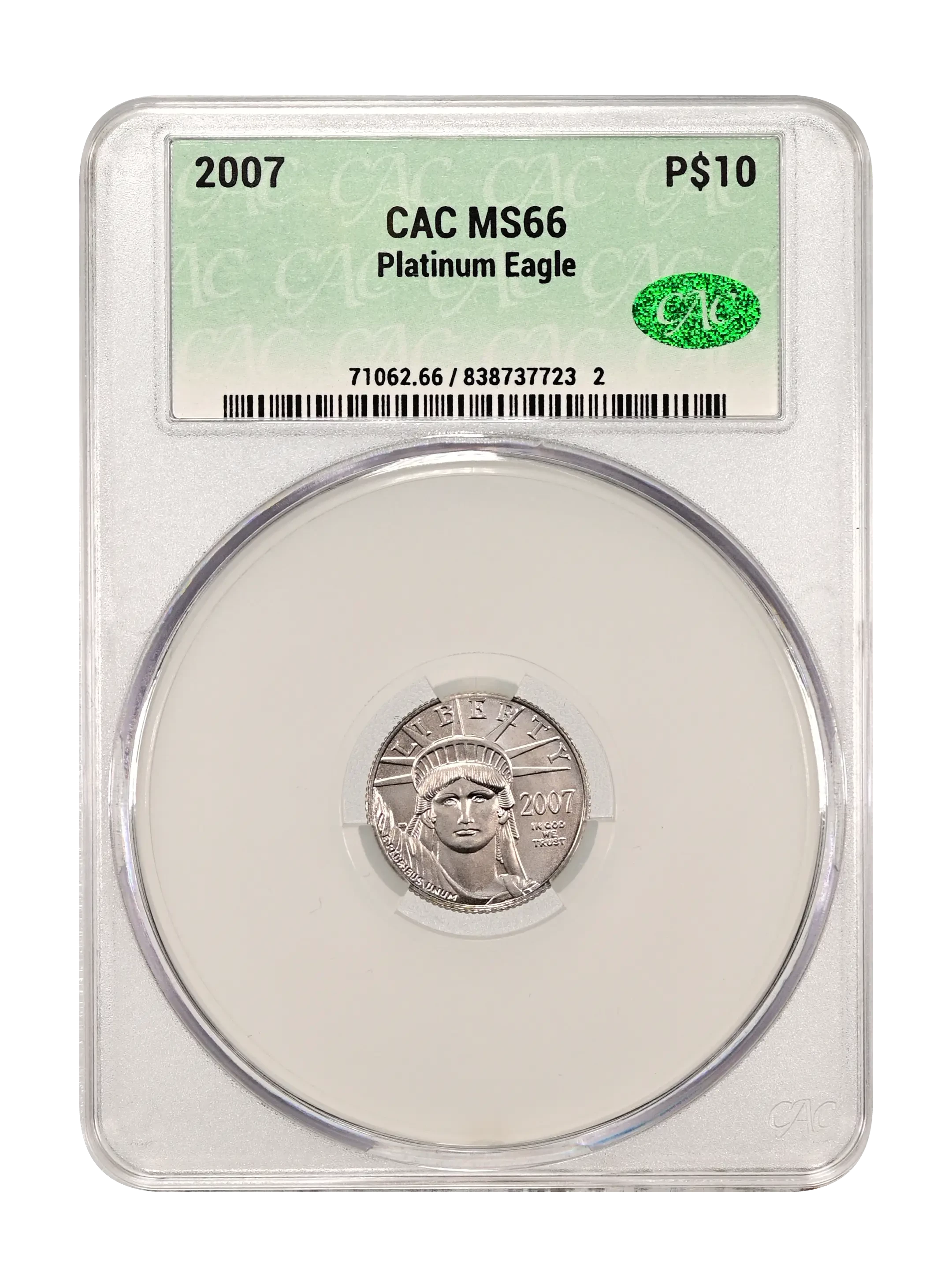 2007 $10 Platinum Eagle Values & Prices | Greysheet