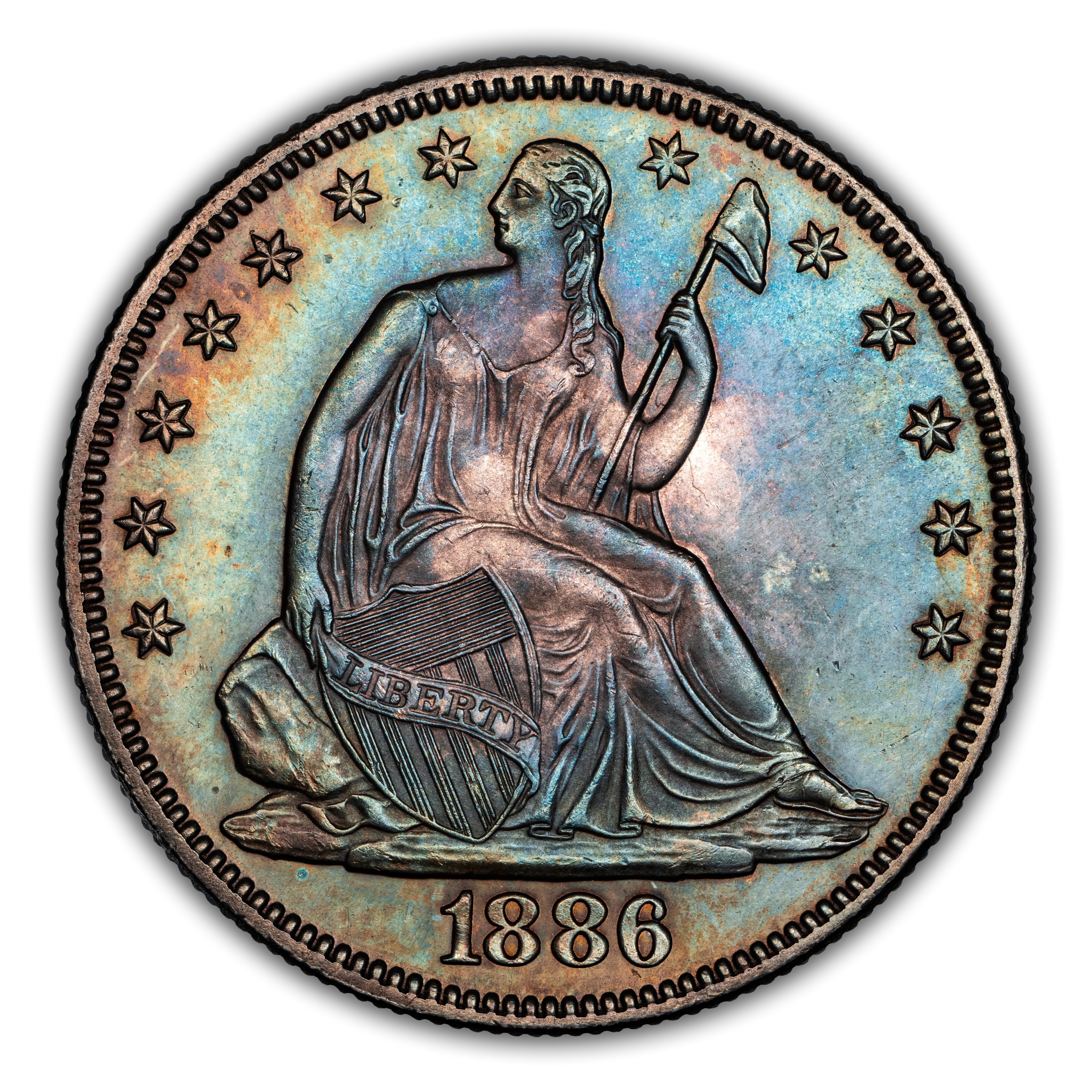 1886 Liberty Seated Half Dollar Values & Prices | Greysheet